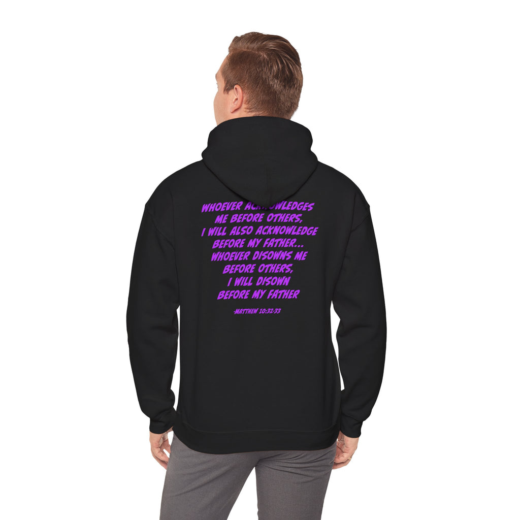 Count The Cost Hoodie — Christian Faith Quote Pullover (Matthew 10:32–33)