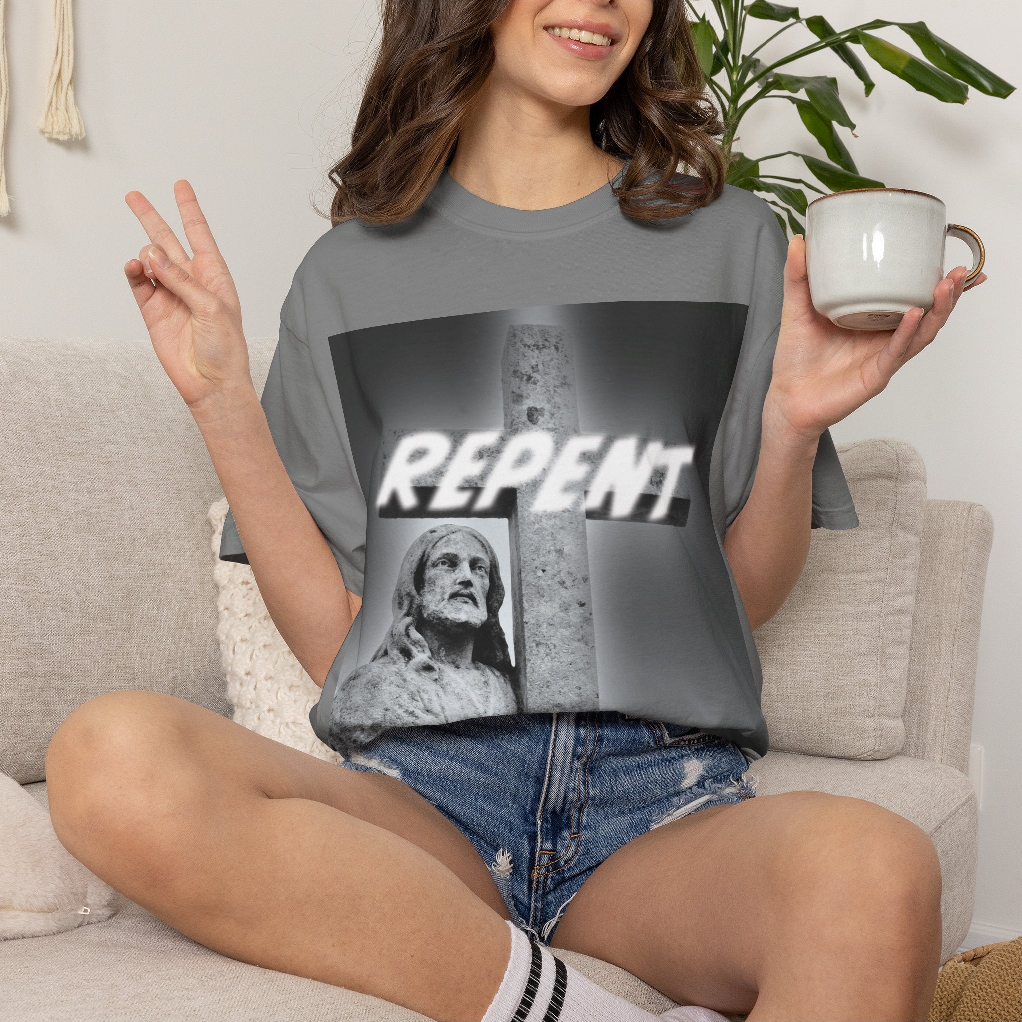 Repent T-Shirt — Christian Gospel Scripture Tee (Revelation 3:15-16)