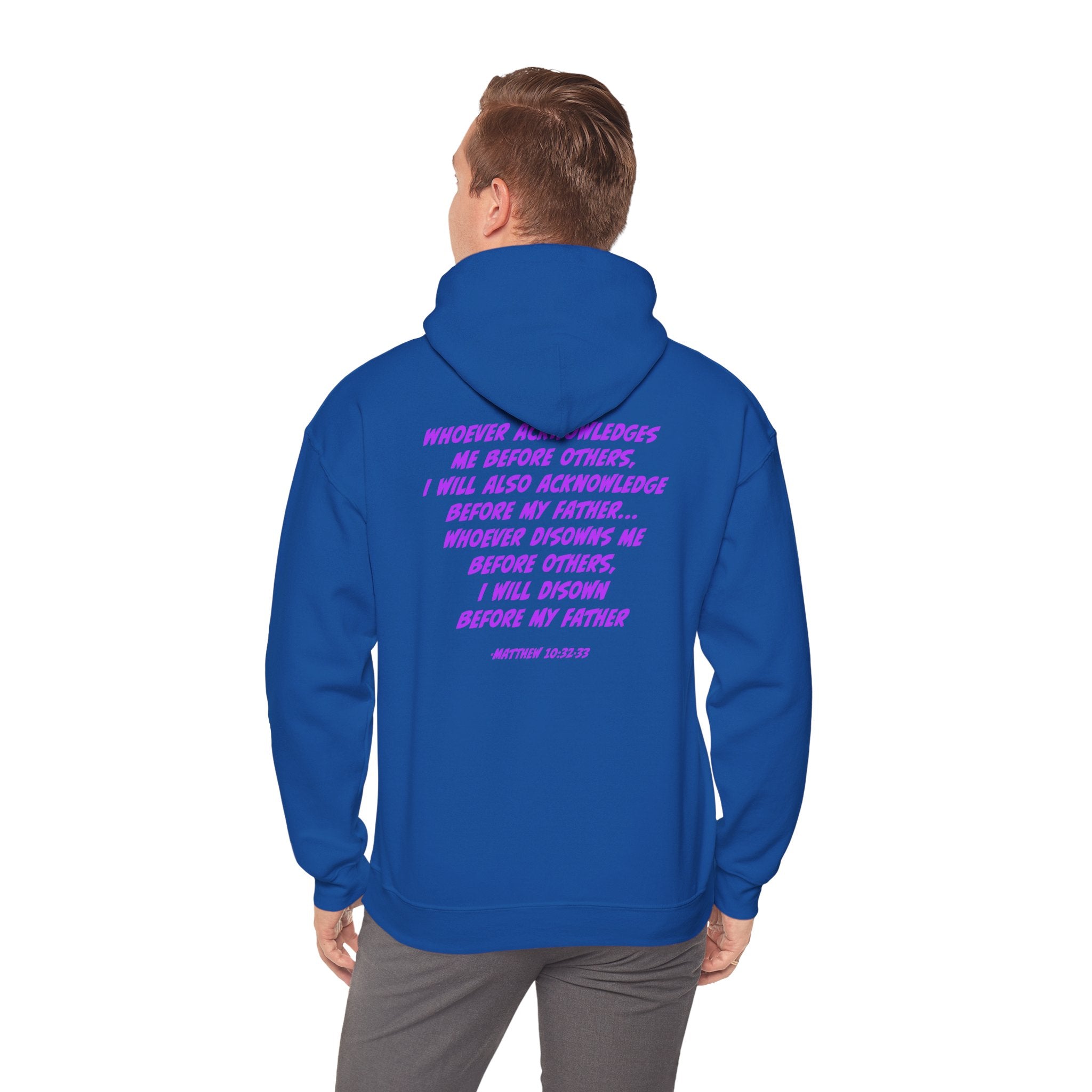 Count The Cost Hoodie — Christian Faith Quote Pullover (Matthew 10:32–33)