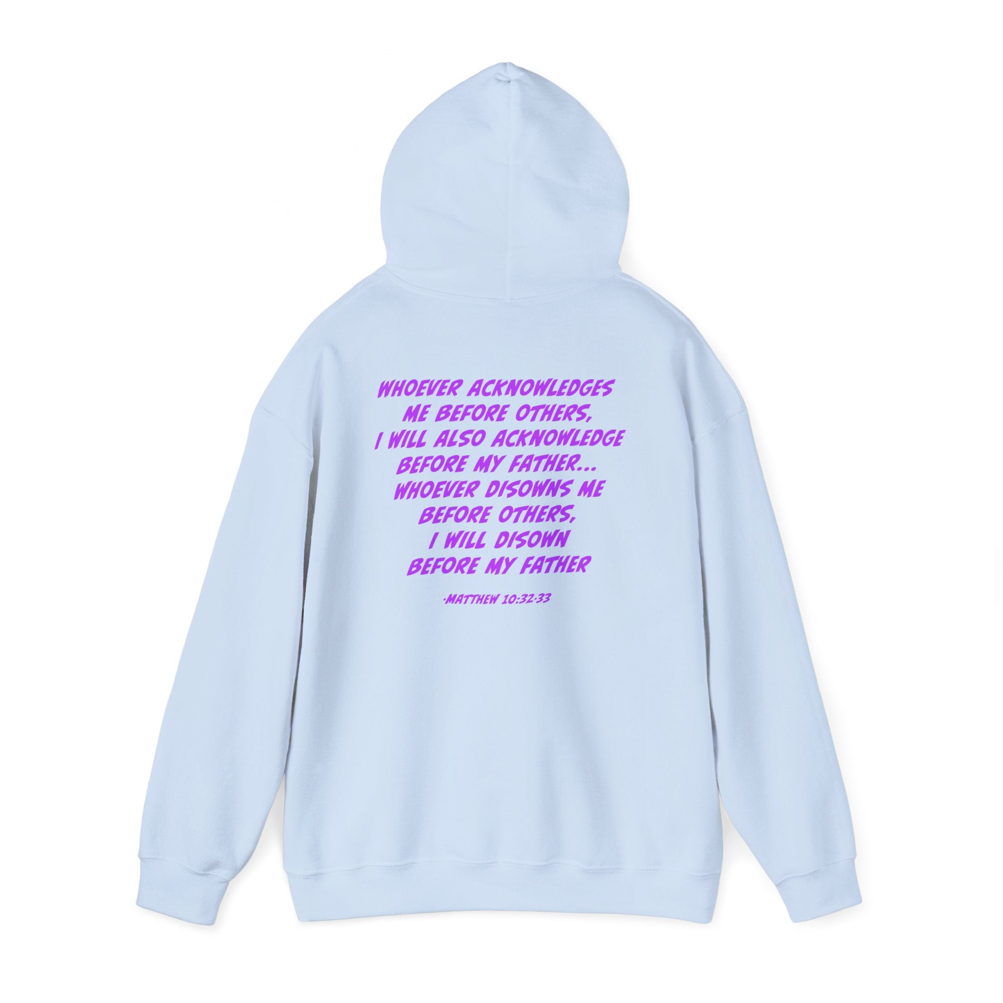 Count The Cost Hoodie — Christian Faith Quote Pullover (Matthew 10:32–33)