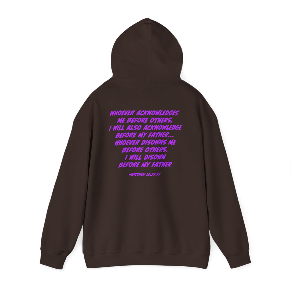 Count The Cost Hoodie — Christian Faith Quote Pullover (Matthew 10:32–33)