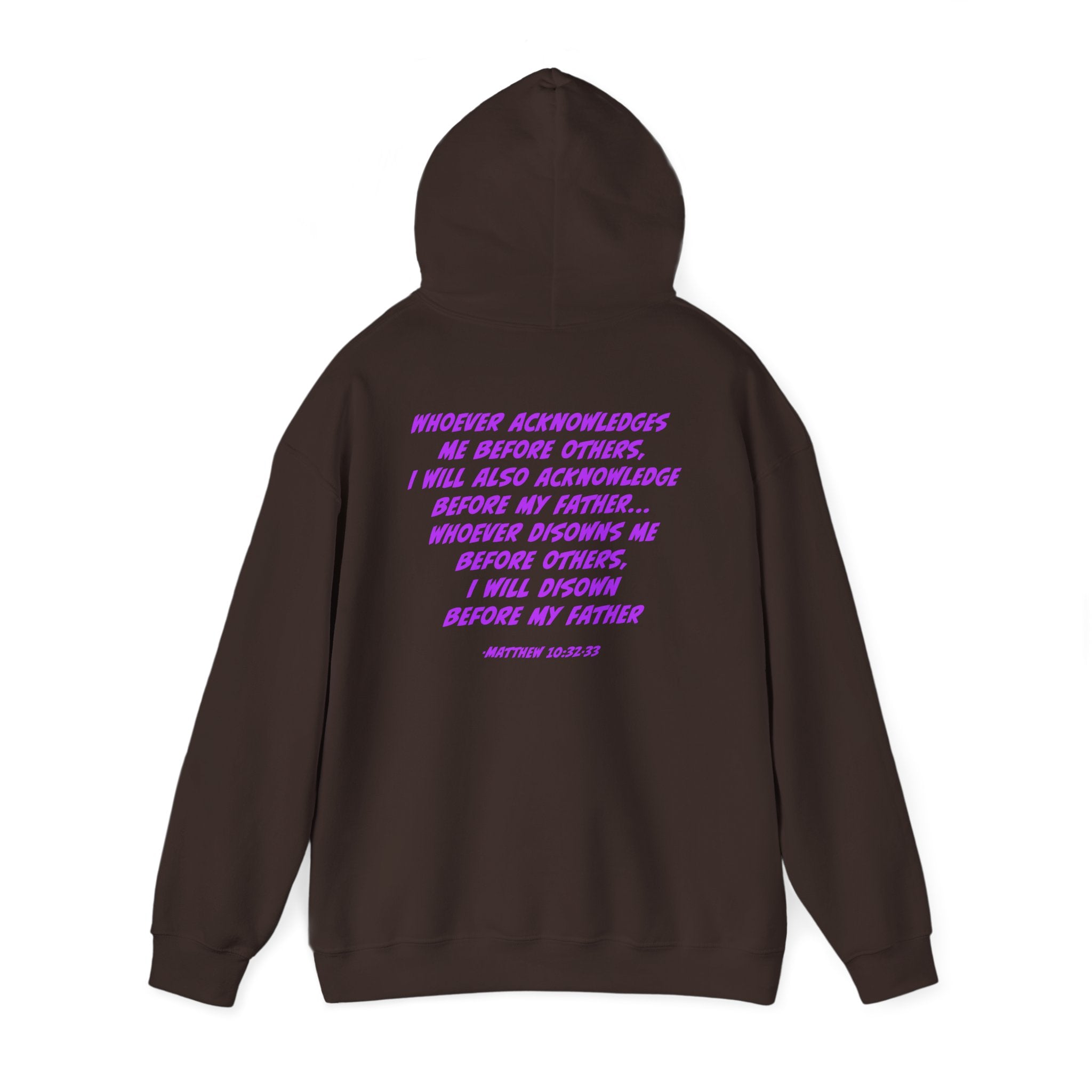 Count The Cost Hoodie — Christian Faith Quote Pullover (Matthew 10:32–33)