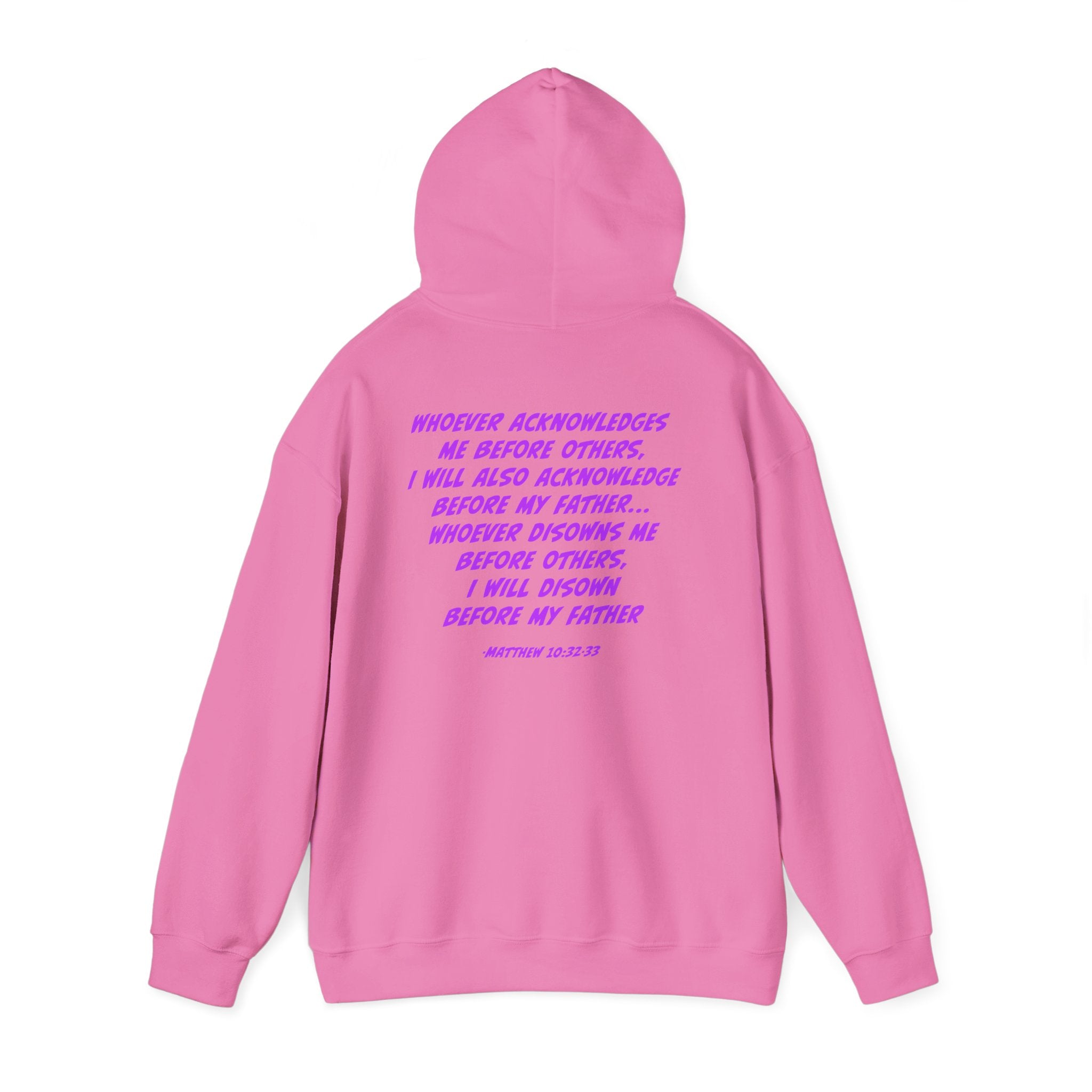 Count The Cost Hoodie — Christian Faith Quote Pullover (Matthew 10:32–33)