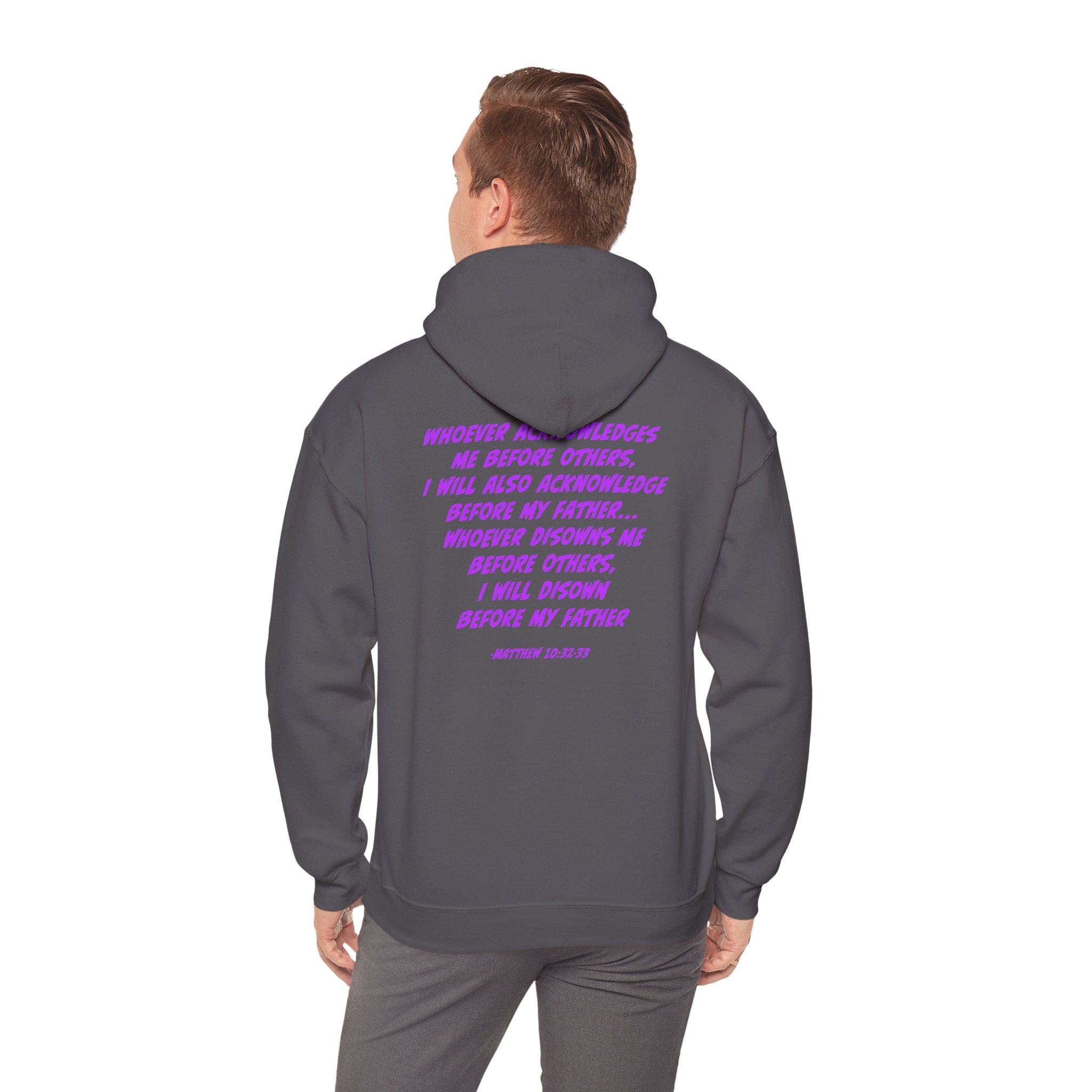 Count The Cost Hoodie — Christian Faith Quote Pullover (Matthew 10:32–33)