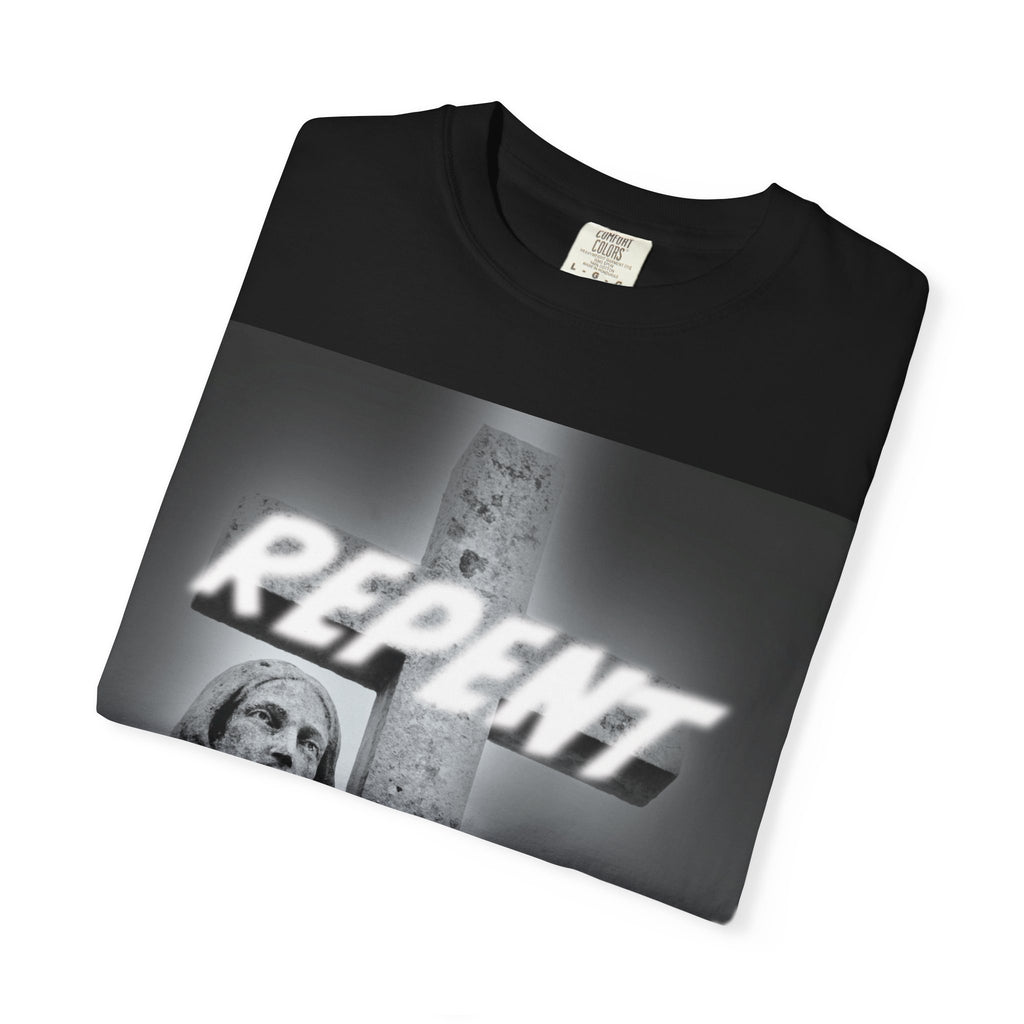 Repent T-Shirt — Christian Gospel Scripture Tee (Revelation 3:15-16)