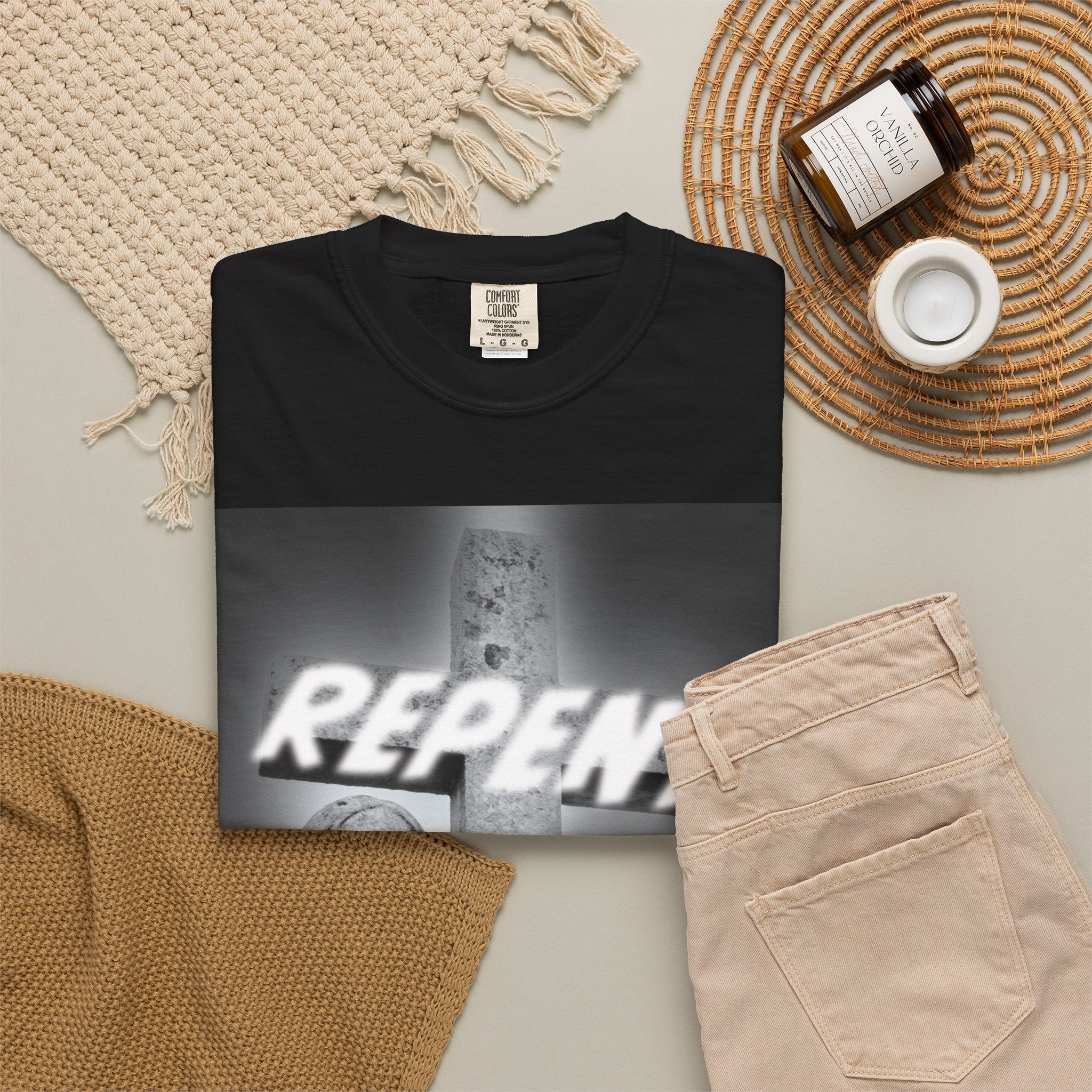 Repent T-Shirt — Christian Gospel Scripture Tee (Revelation 3:15-16)