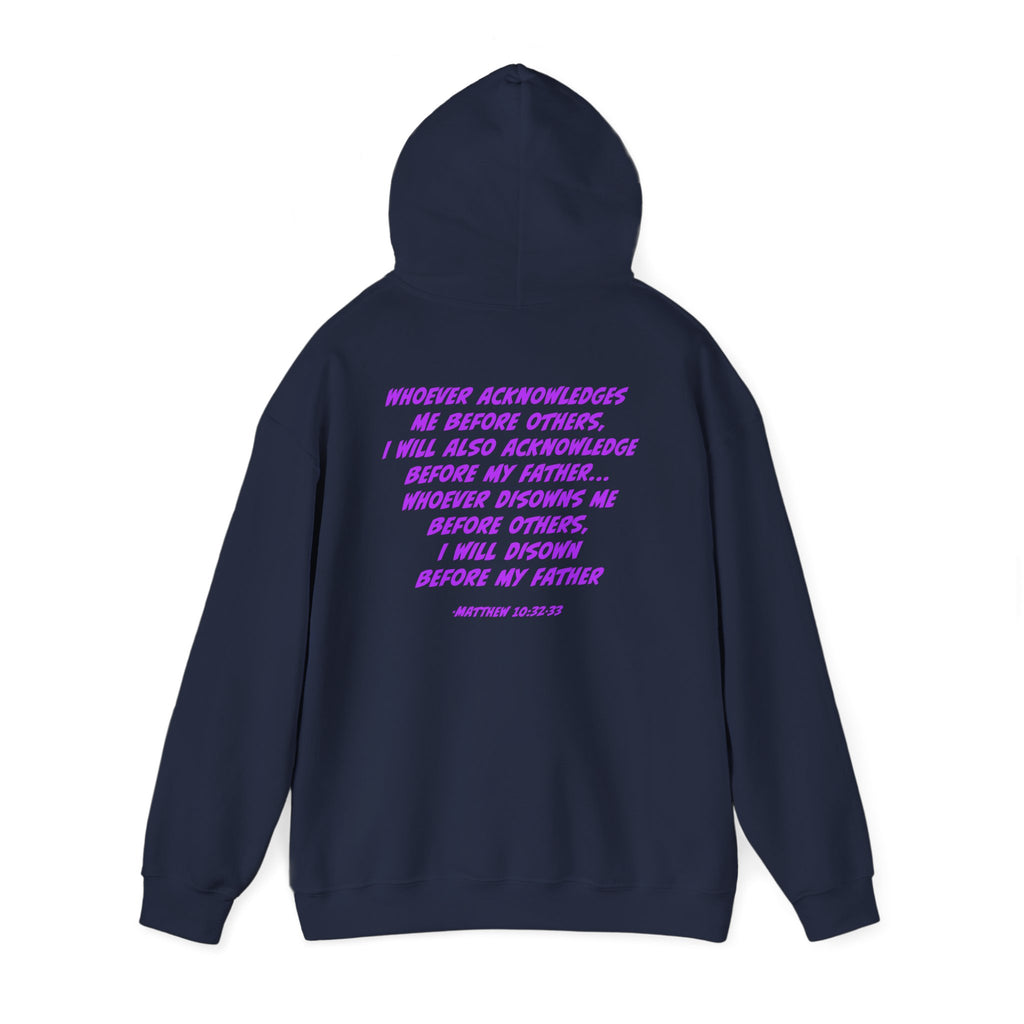 Count The Cost Hoodie — Christian Faith Quote Pullover (Matthew 10:32–33)