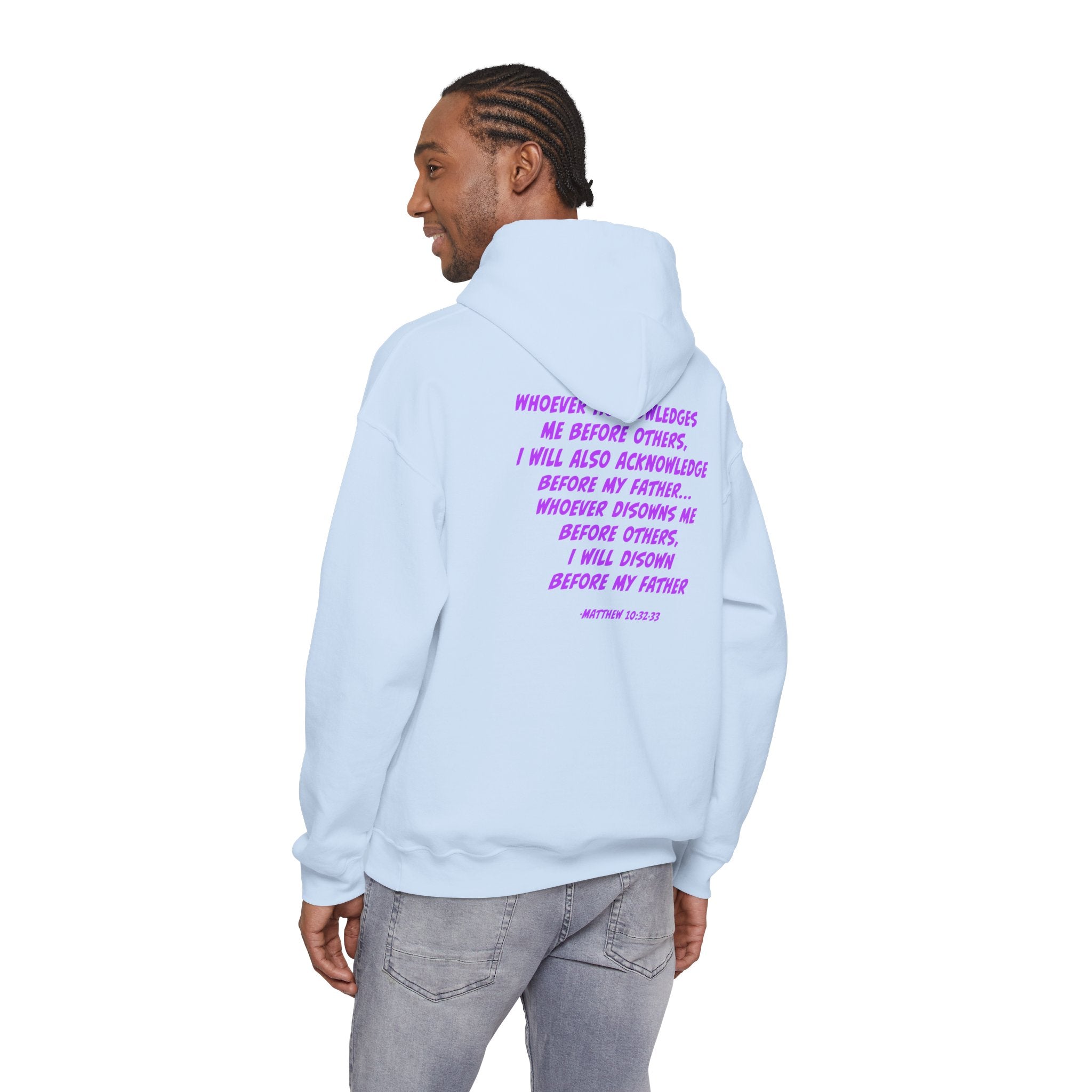 Count The Cost Hoodie — Christian Faith Quote Pullover (Matthew 10:32–33)