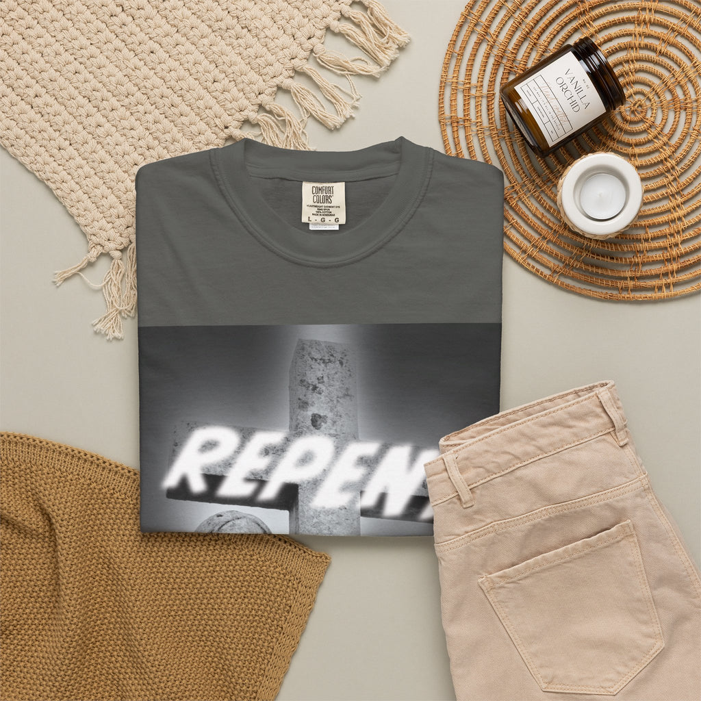 Repent T-Shirt — Christian Gospel Scripture Tee (Revelation 3:15-16)