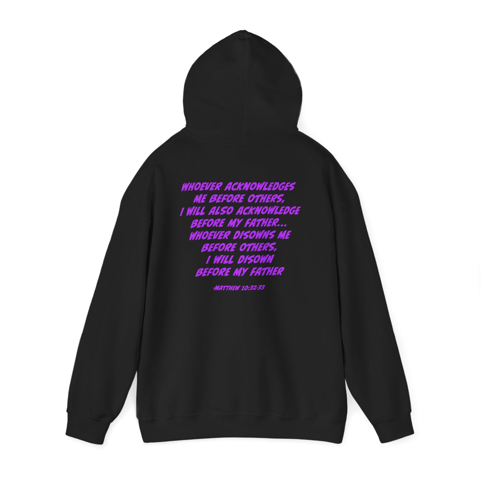 Count The Cost Hoodie — Christian Faith Quote Pullover (Matthew 10:32–33)
