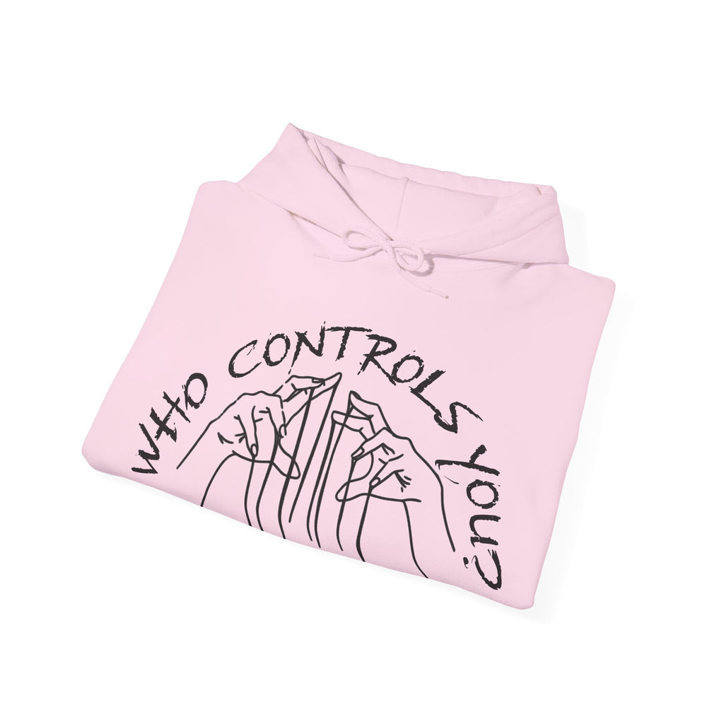 WHO CONTROLS YOU? HOODIE PINK