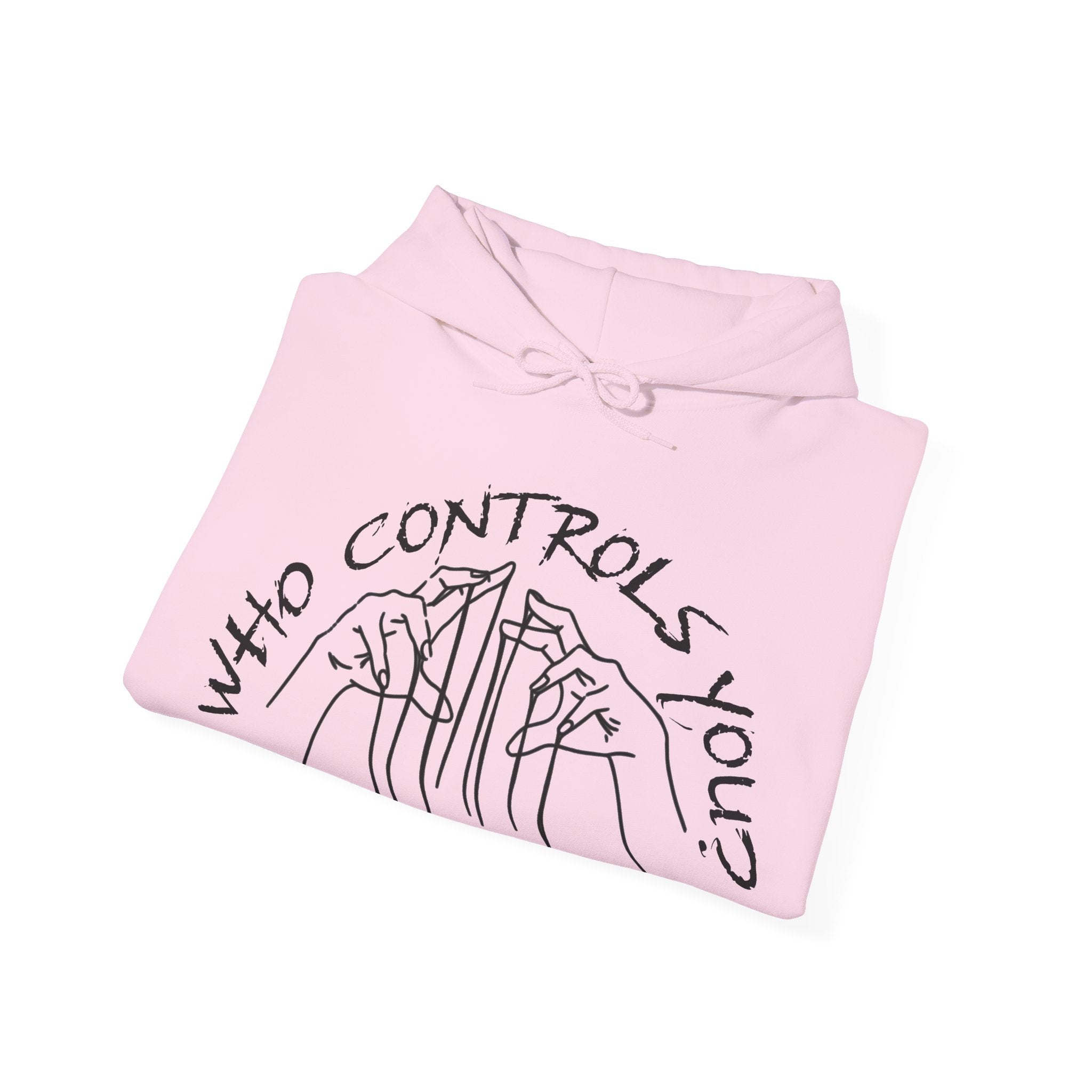 WHO CONTROLS YOU? HOODIE PINK
