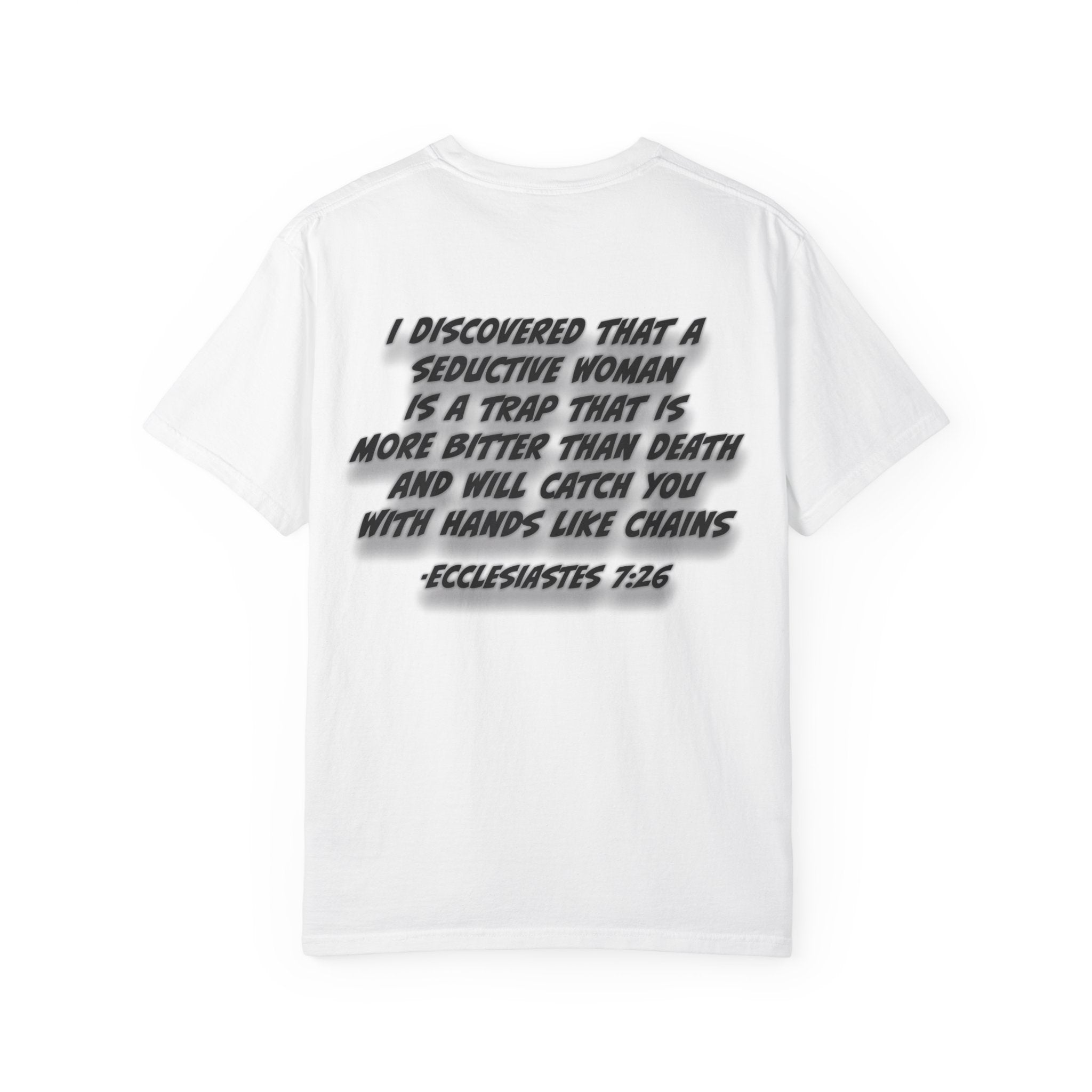 Count the Cost T-Shirt — "Seductive Woman Is a Trap" Religious Graphic Tee