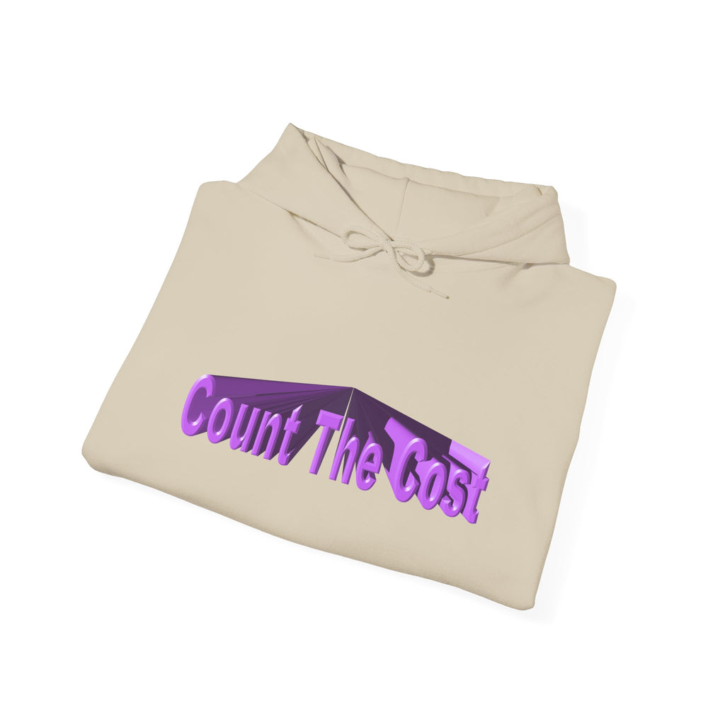 Count The Cost Hoodie — Christian Faith Quote Pullover (Matthew 10:32–33)