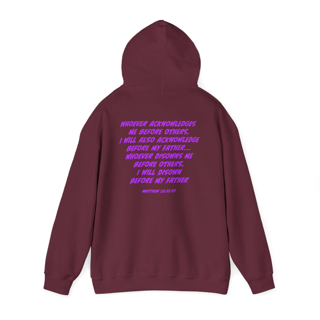 Count The Cost Hoodie — Christian Faith Quote Pullover (Matthew 10:32–33)