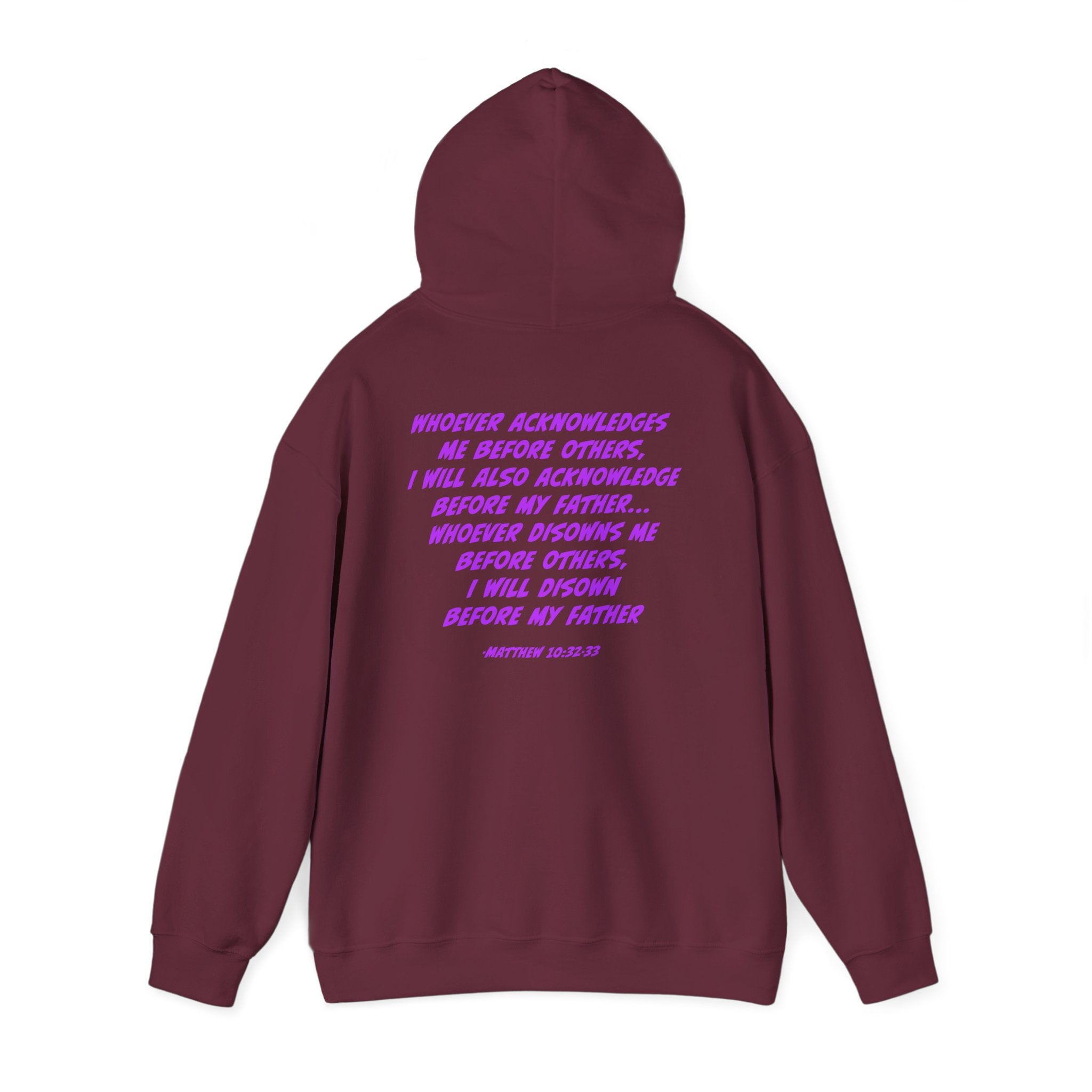 Count The Cost Hoodie — Christian Faith Quote Pullover (Matthew 10:32–33)