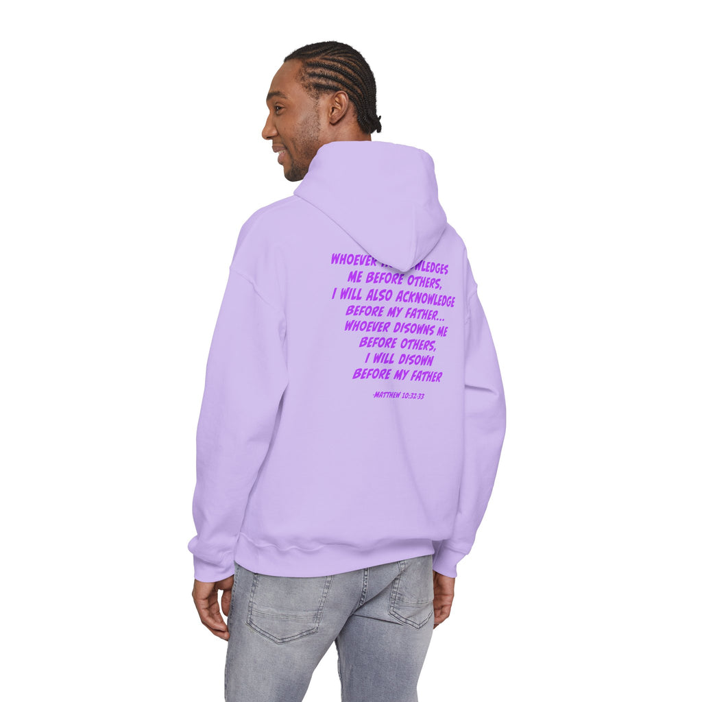 Count The Cost Hoodie — Christian Faith Quote Pullover (Matthew 10:32–33)