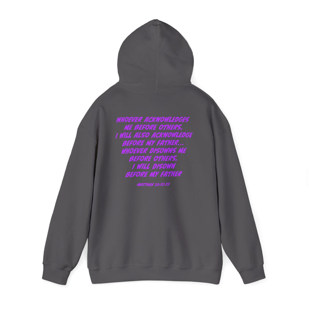 Count The Cost Hoodie — Christian Faith Quote Pullover (Matthew 10:32–33)
