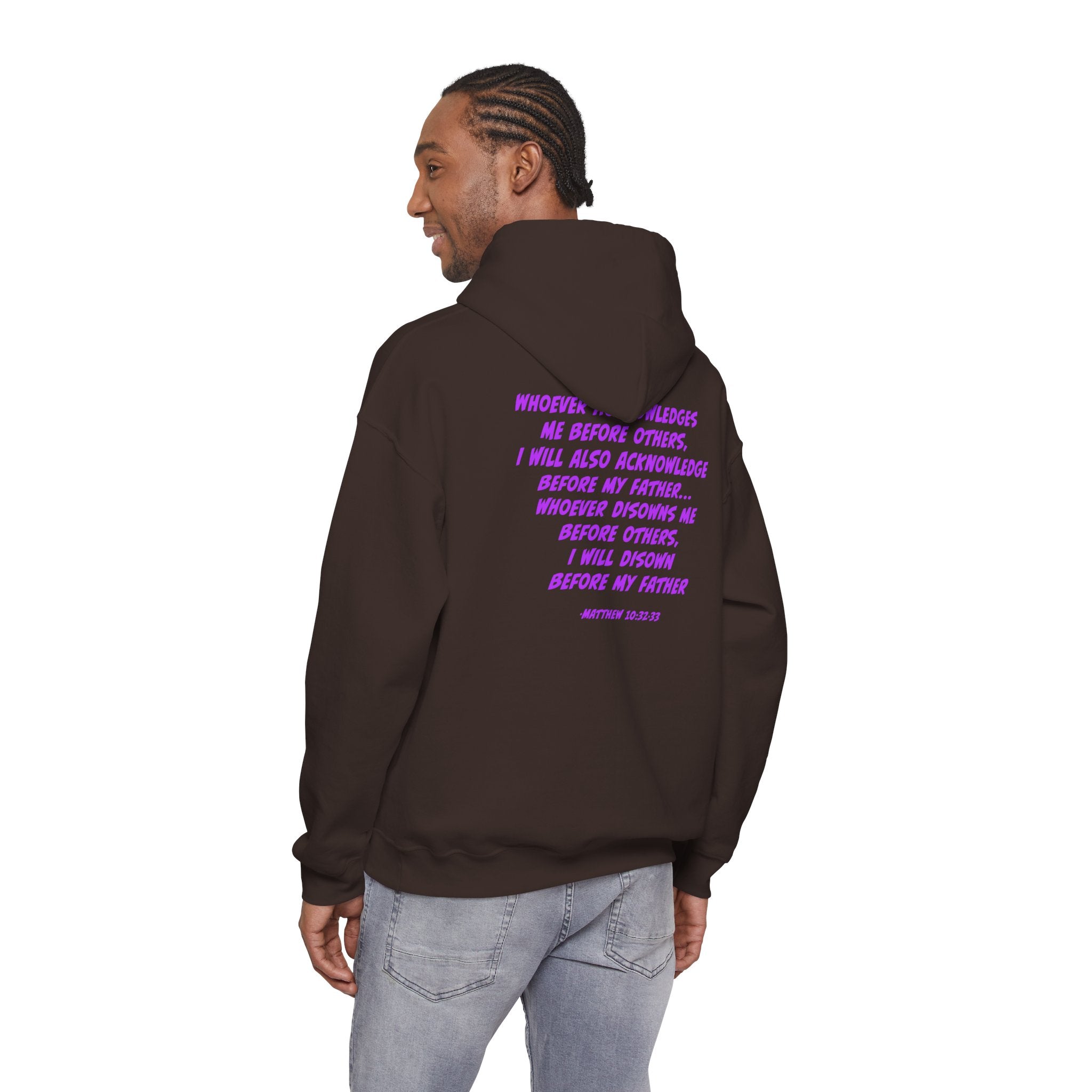 Count The Cost Hoodie — Christian Faith Quote Pullover (Matthew 10:32–33)