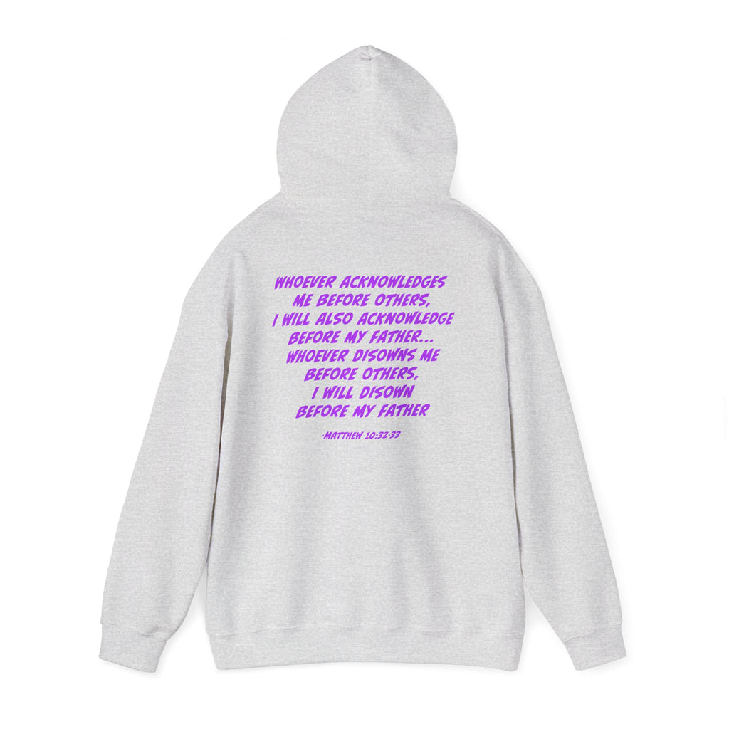 Count The Cost Hoodie — Christian Faith Quote Pullover (Matthew 10:32–33)