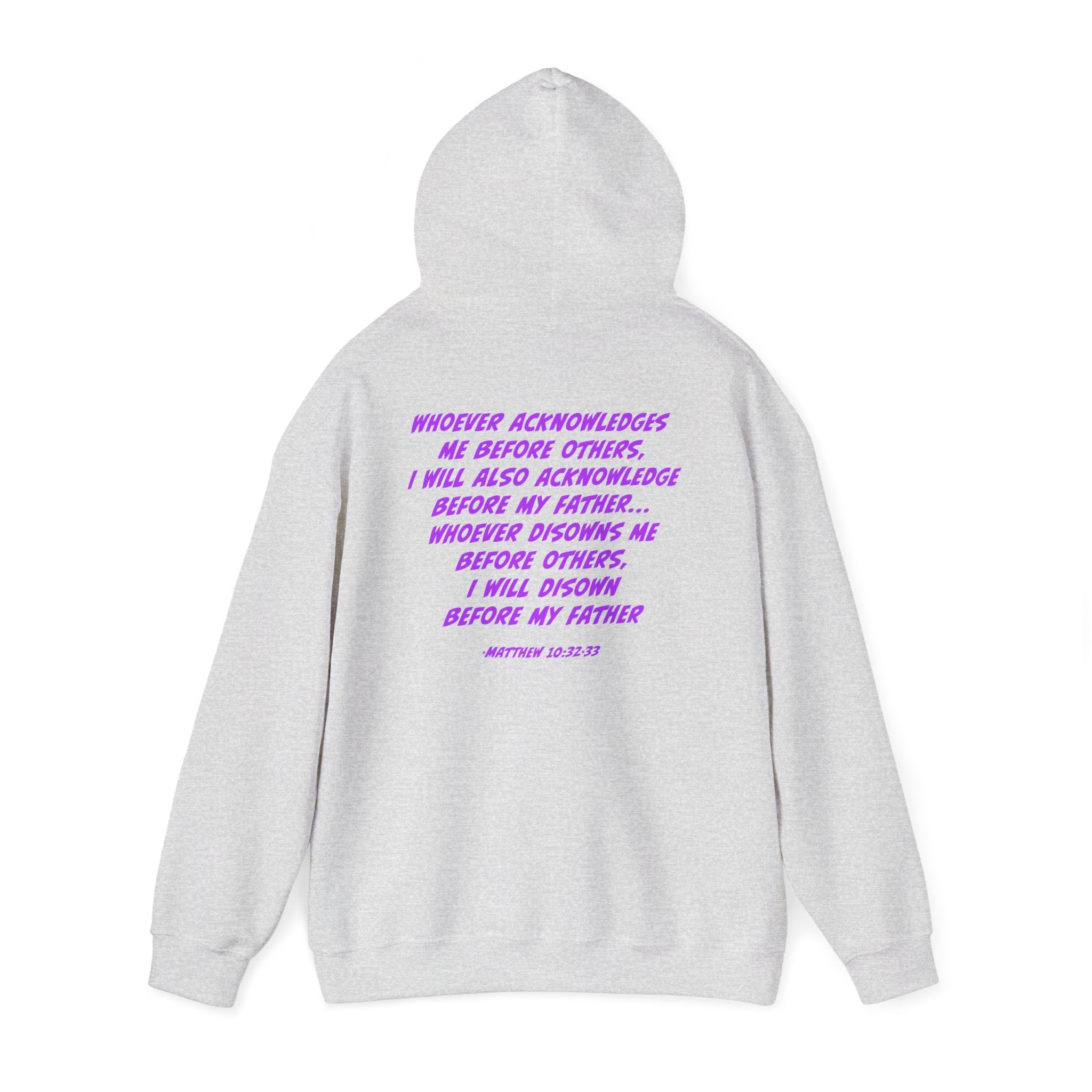Count The Cost Hoodie — Christian Faith Quote Pullover (Matthew 10:32–33)
