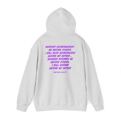 Count The Cost Hoodie — Christian Faith Quote Pullover (Matthew 10:32–33)