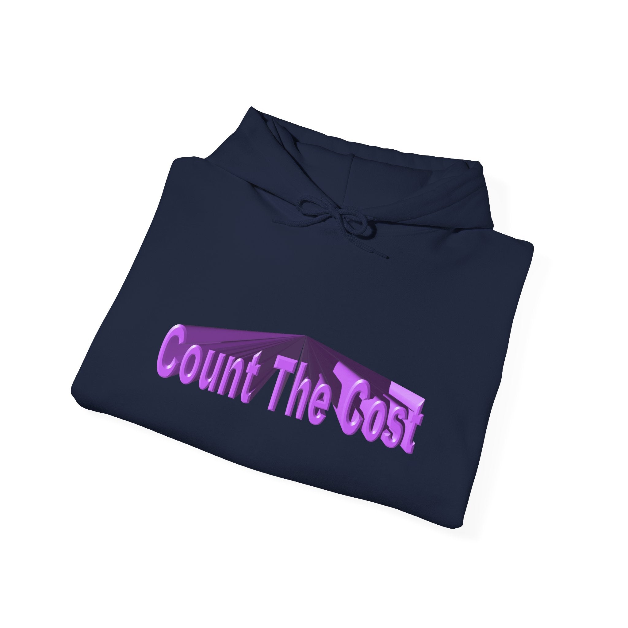 Count The Cost Hoodie — Christian Faith Quote Pullover (Matthew 10:32–33)