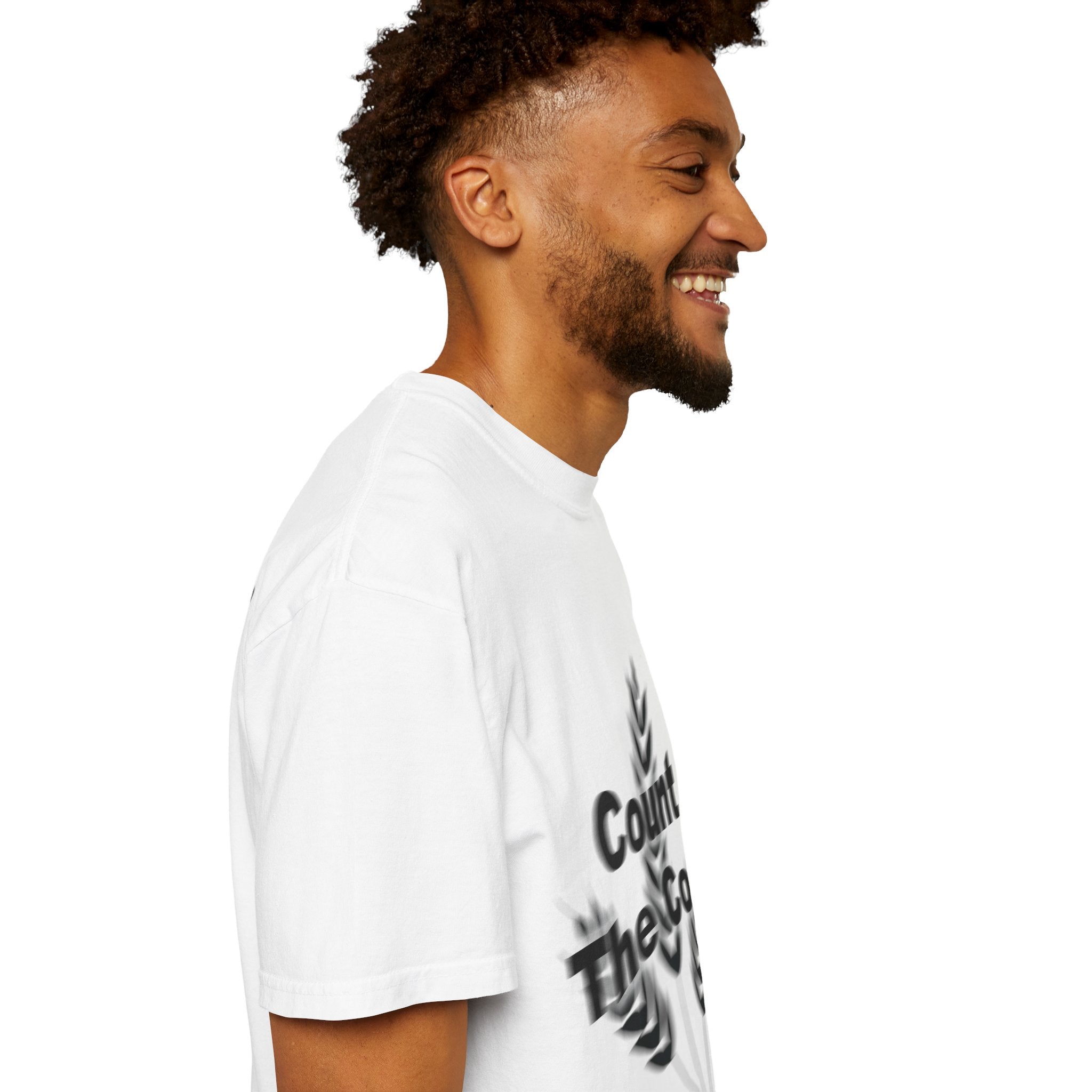 "Blurry" Count The Cost T-Shirt — John 12:24-25 Wheat Design