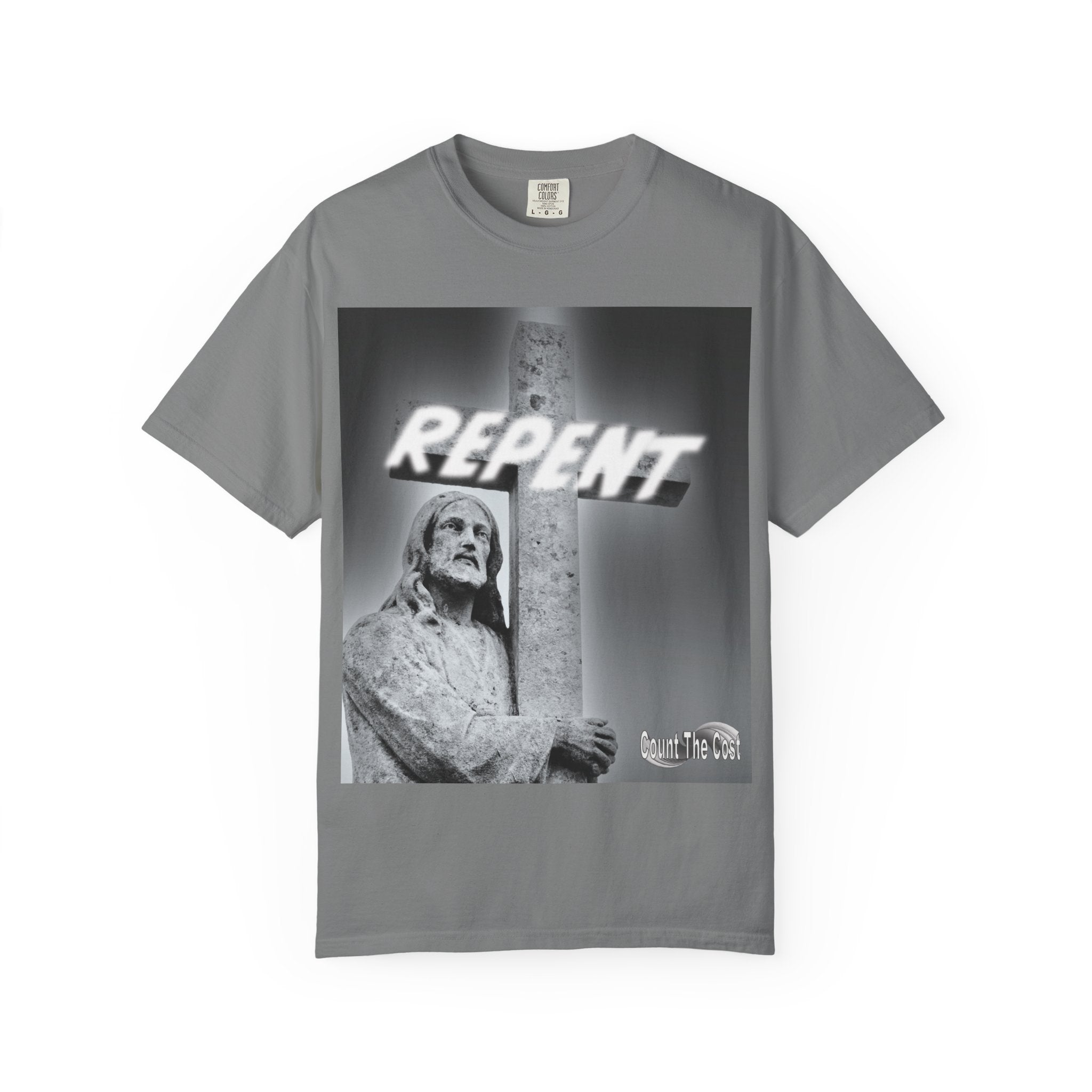 Repent T-Shirt — Christian Gospel Scripture Tee (Revelation 3:15-16)