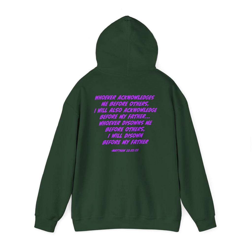 Count The Cost Hoodie — Christian Faith Quote Pullover (Matthew 10:32–33)