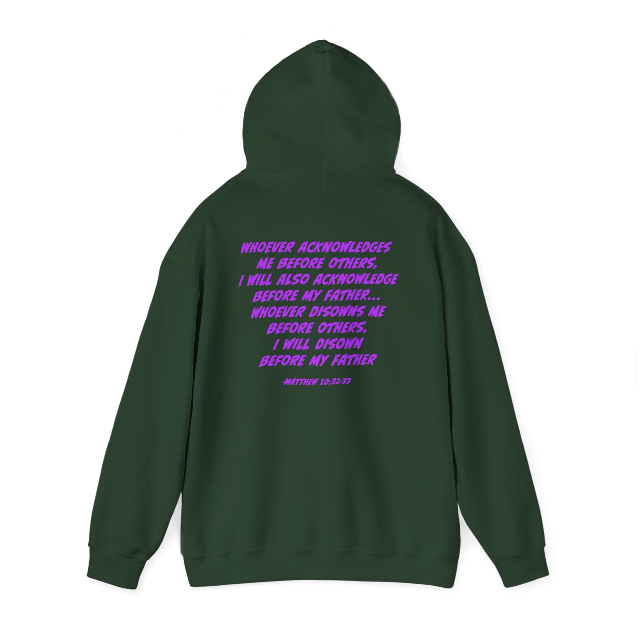 Count The Cost Hoodie — Christian Faith Quote Pullover (Matthew 10:32–33)