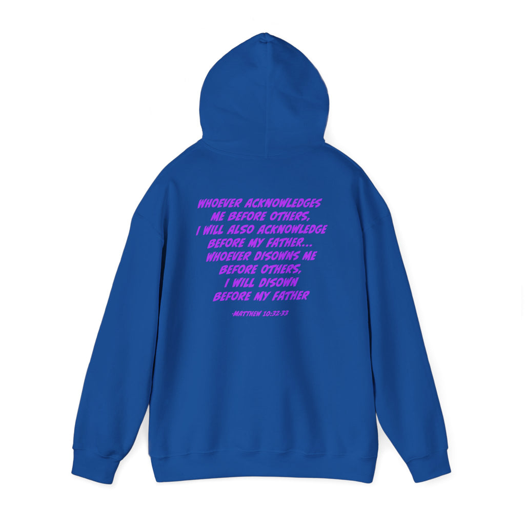Count The Cost Hoodie — Christian Faith Quote Pullover (Matthew 10:32–33)