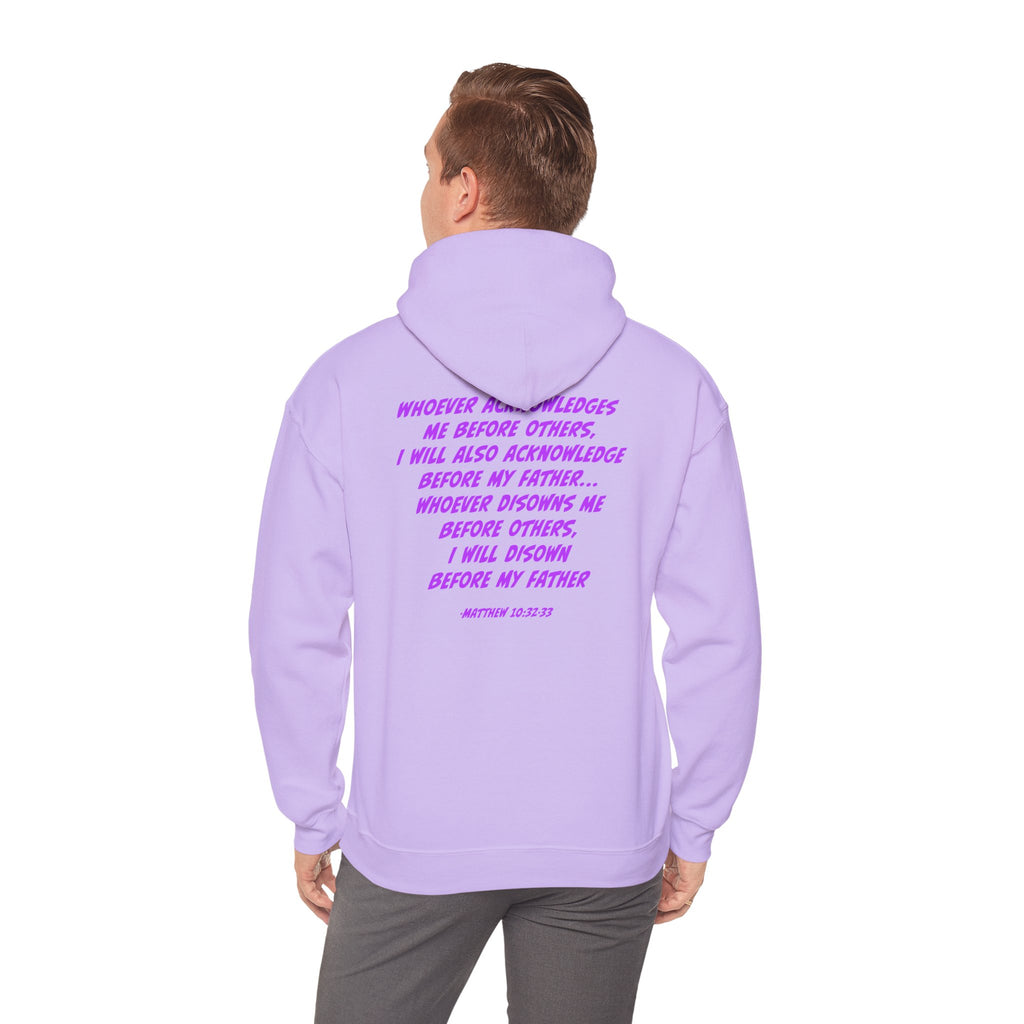 Count The Cost Hoodie — Christian Faith Quote Pullover (Matthew 10:32–33)