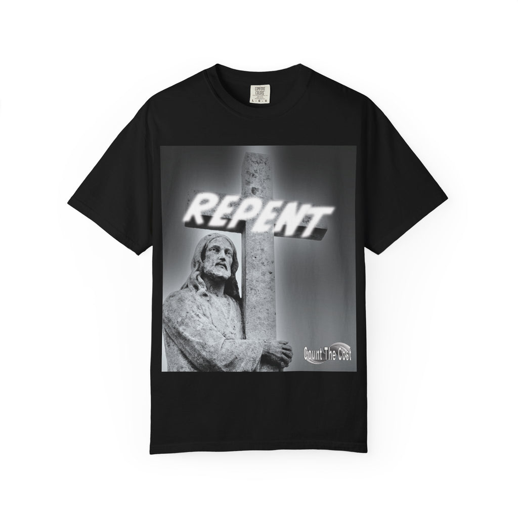 Repent T-Shirt — Christian Gospel Scripture Tee (Revelation 3:15-16)