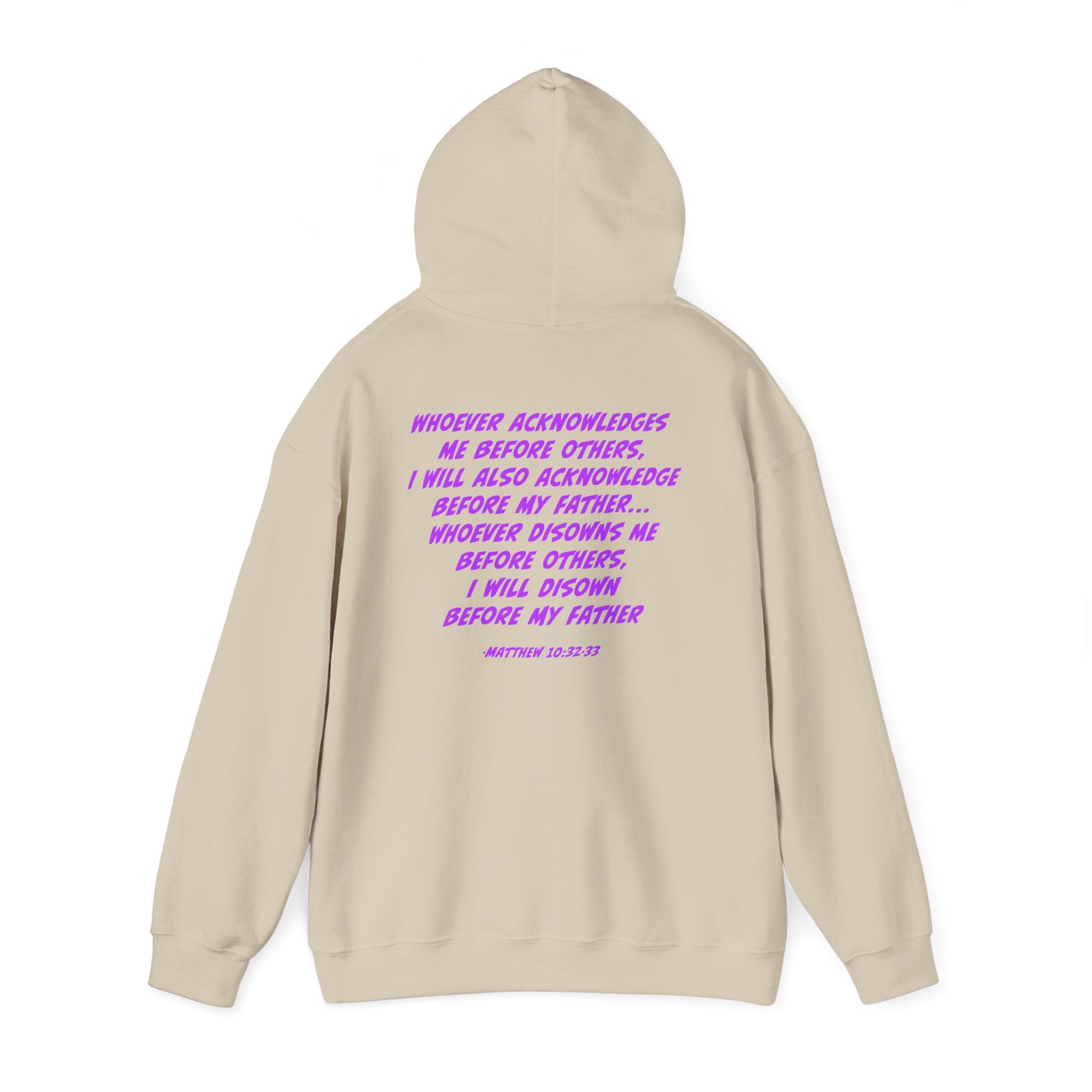 Count The Cost Hoodie — Christian Faith Quote Pullover (Matthew 10:32–33)