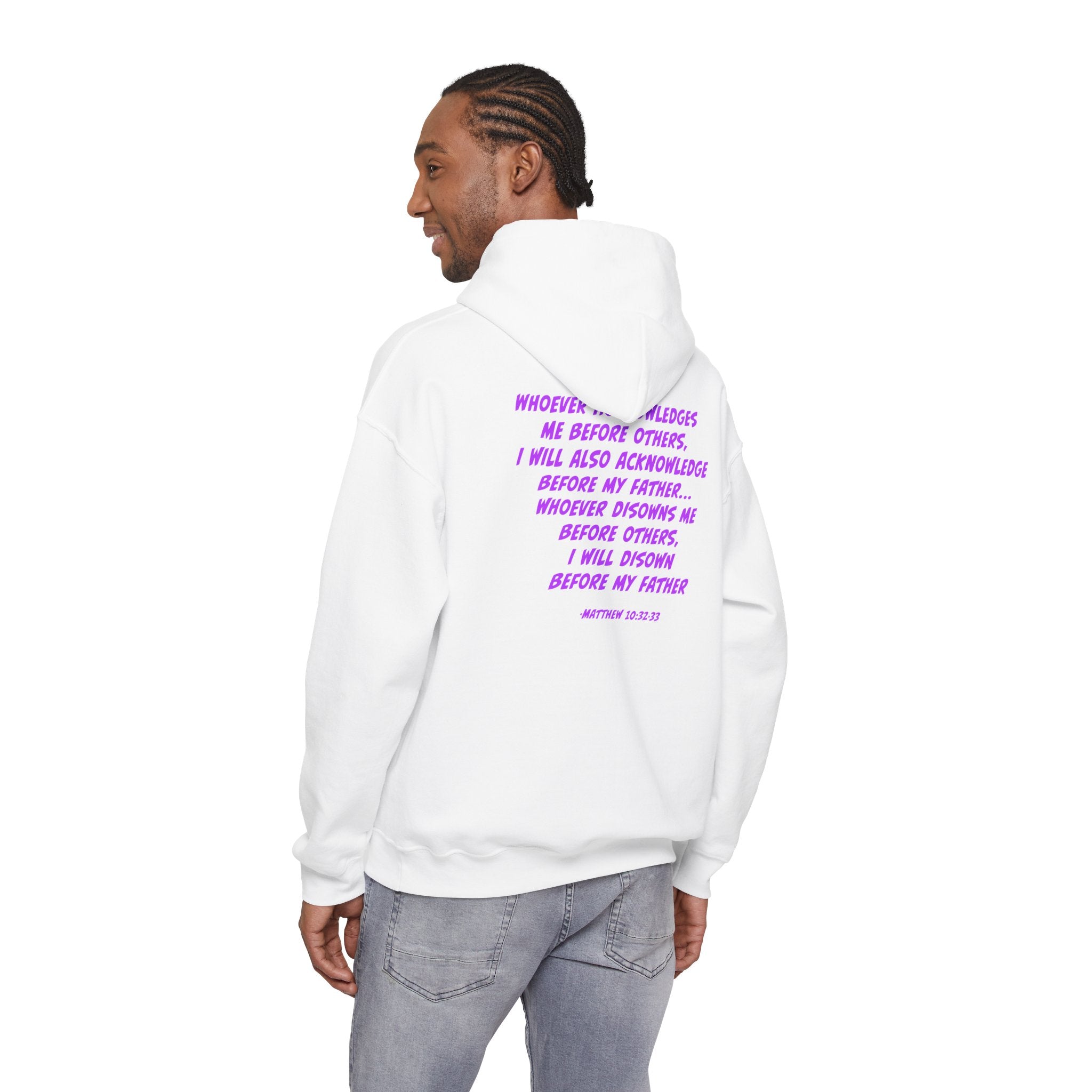 Count The Cost Hoodie — Christian Faith Quote Pullover (Matthew 10:32–33)