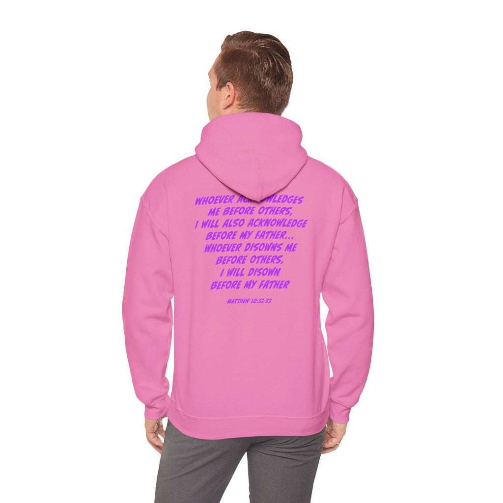 Count The Cost Hoodie — Christian Faith Quote Pullover (Matthew 10:32–33)