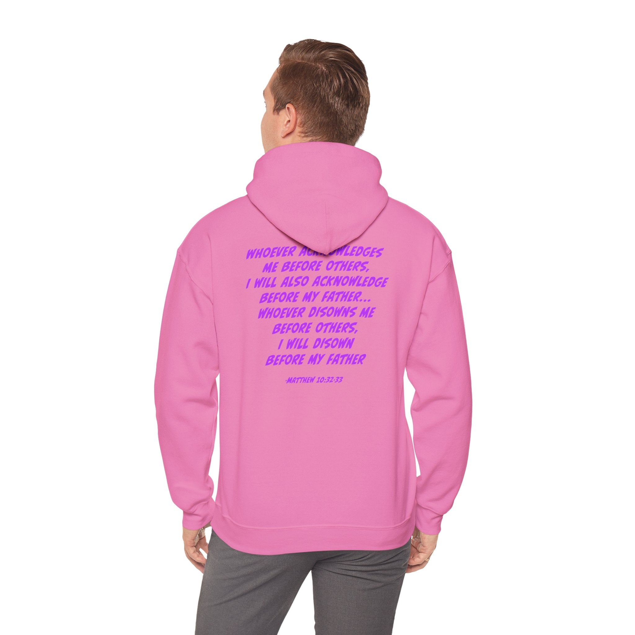 Count The Cost Hoodie — Christian Faith Quote Pullover (Matthew 10:32–33)