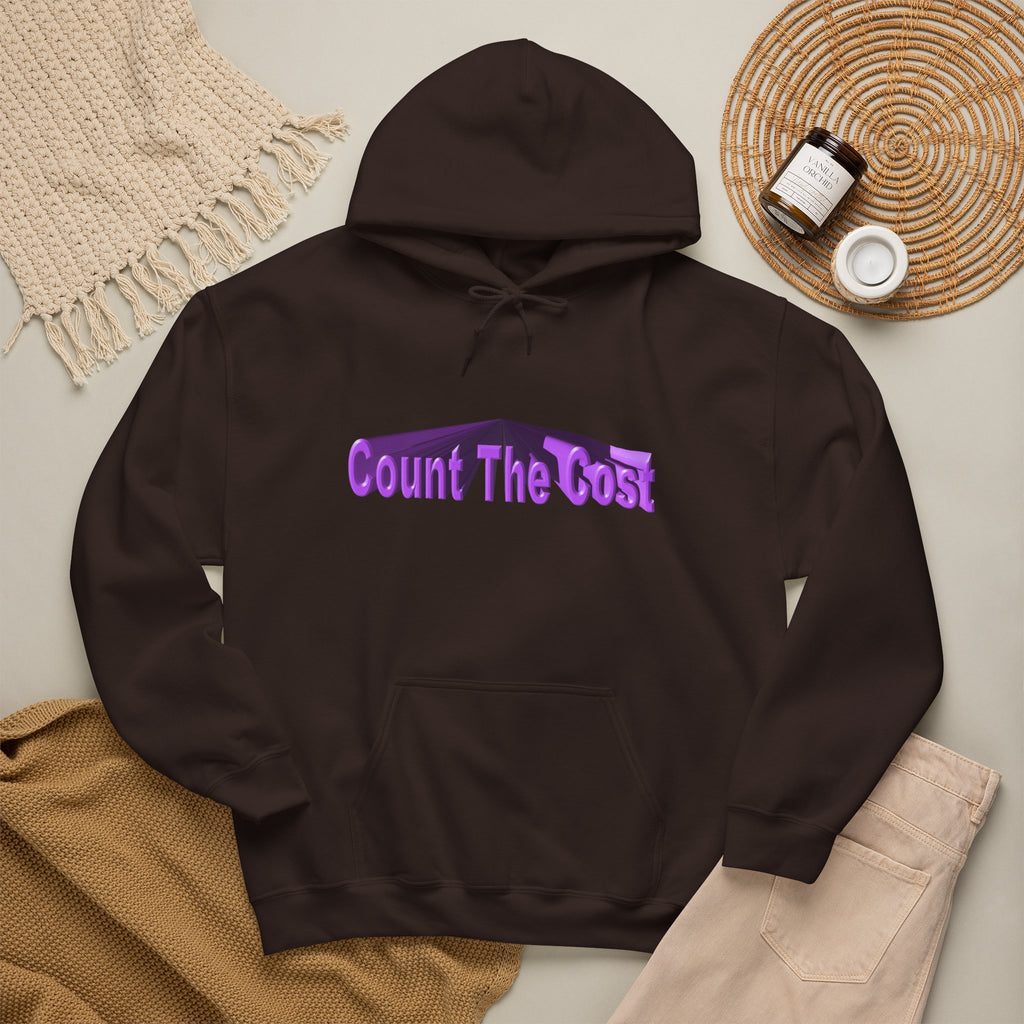 Count The Cost Hoodie — Christian Faith Quote Pullover (Matthew 10:32–33)