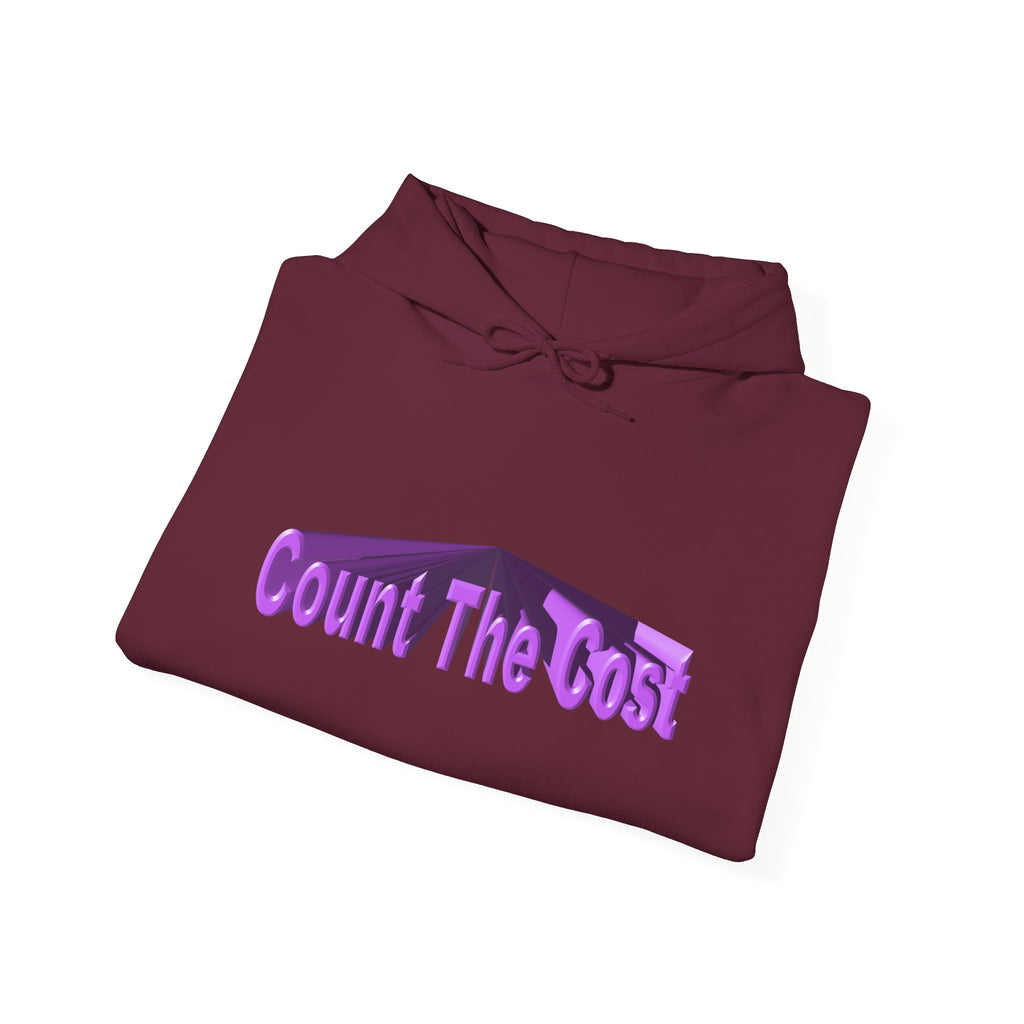 Count The Cost Hoodie — Christian Faith Quote Pullover (Matthew 10:32–33)