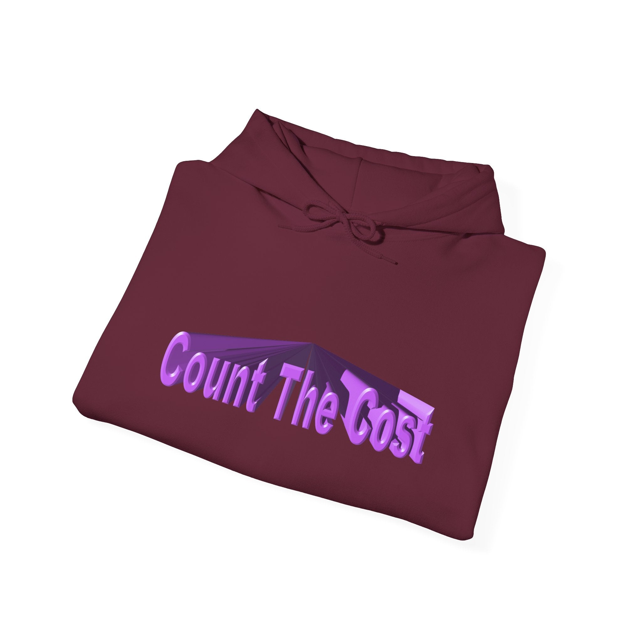 Count The Cost Hoodie — Christian Faith Quote Pullover (Matthew 10:32–33)