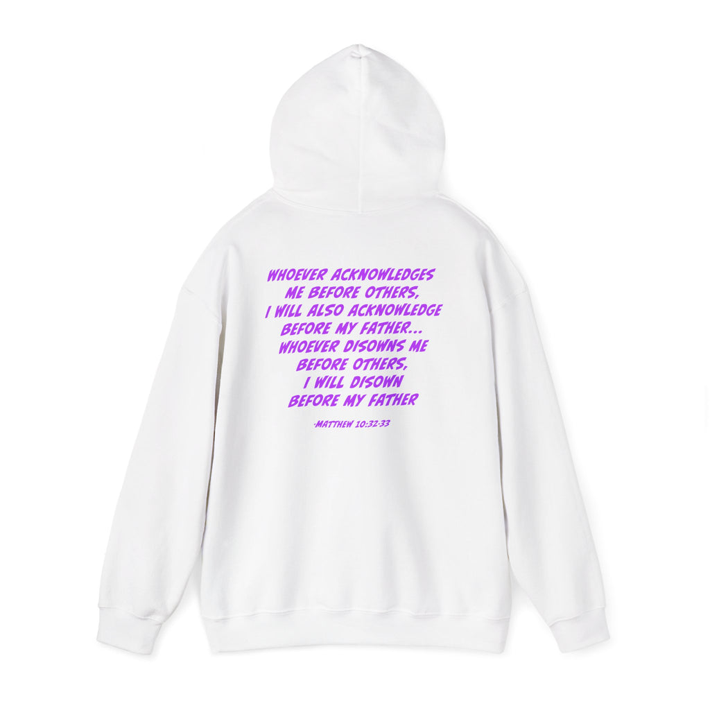 Count The Cost Hoodie — Christian Faith Quote Pullover (Matthew 10:32–33)