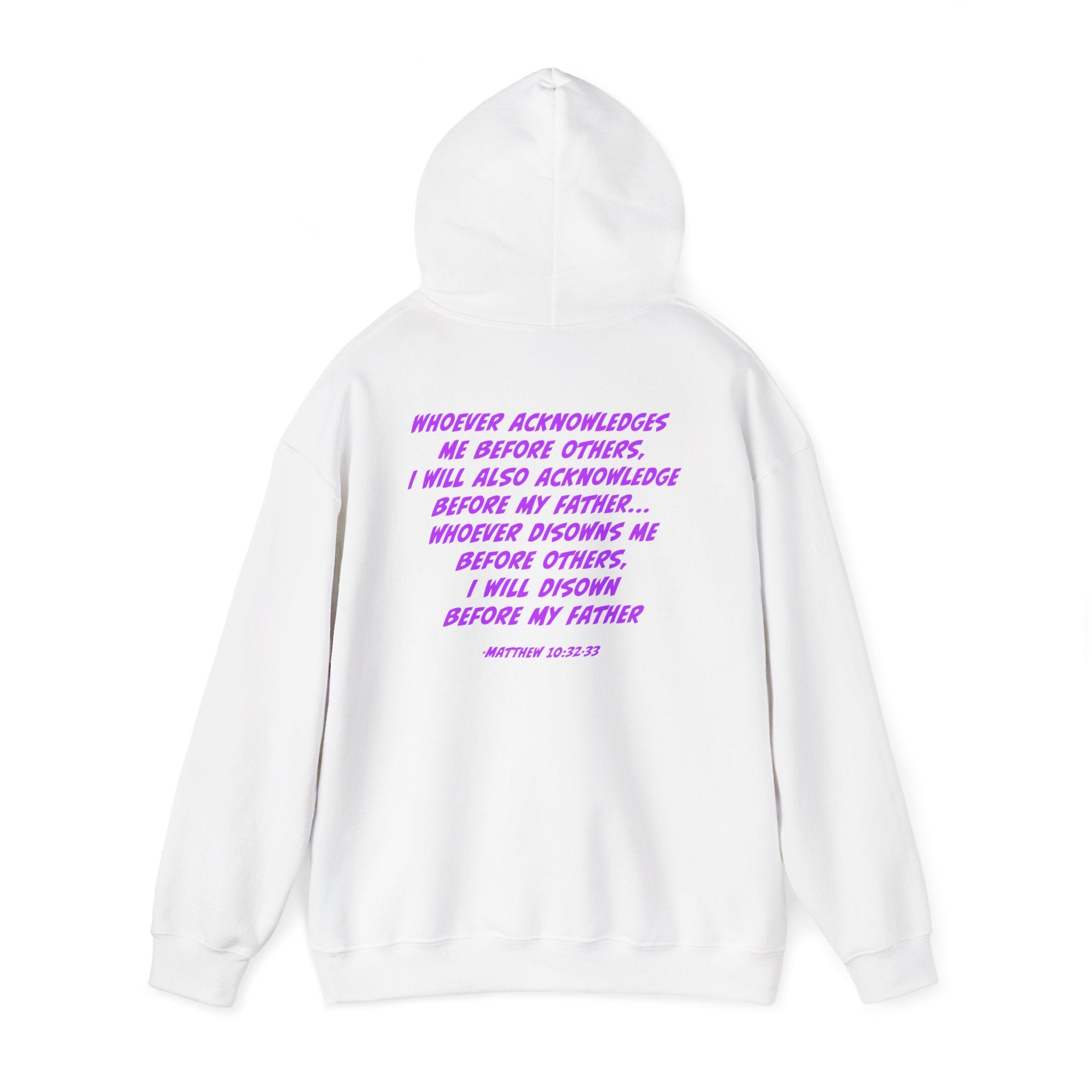 Count The Cost Hoodie — Christian Faith Quote Pullover (Matthew 10:32–33)