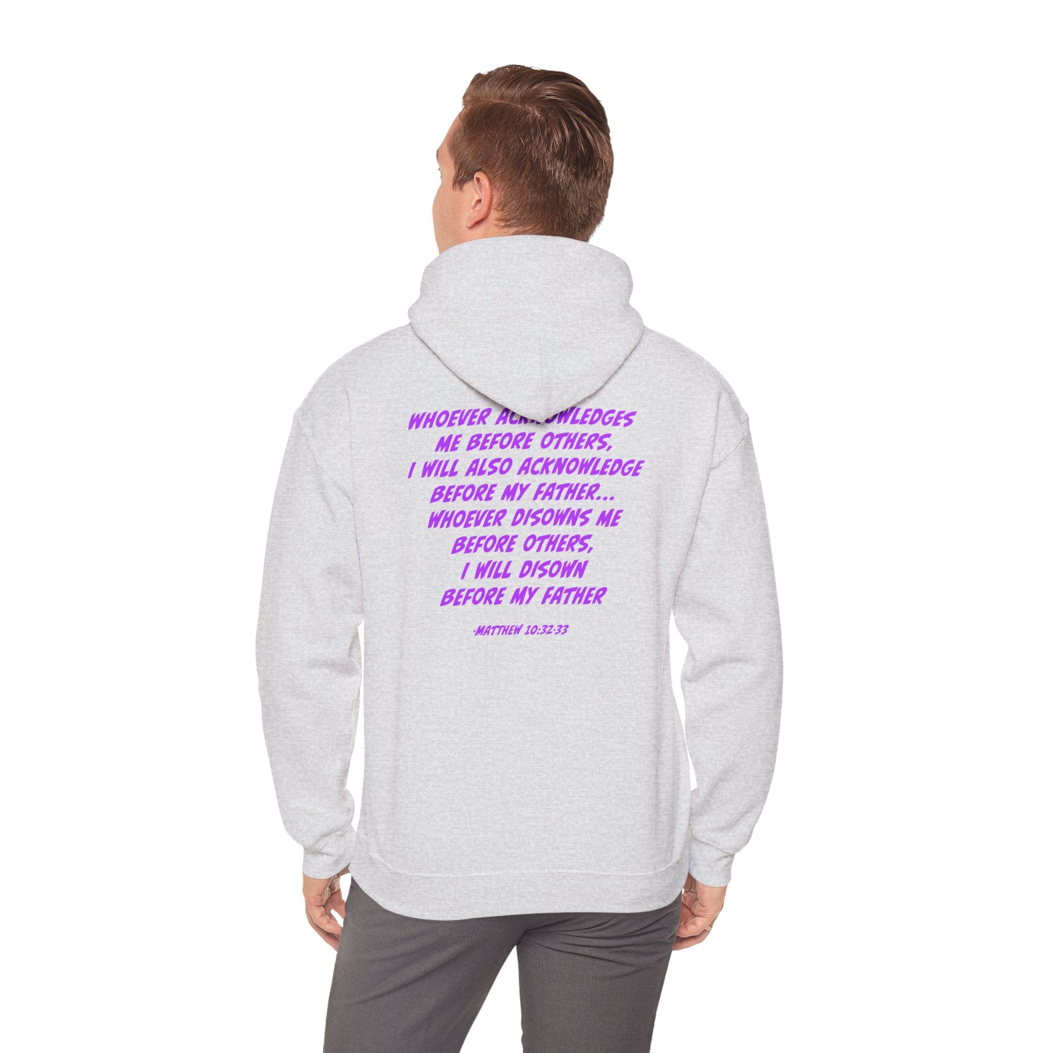 Count The Cost Hoodie — Christian Faith Quote Pullover (Matthew 10:32–33)