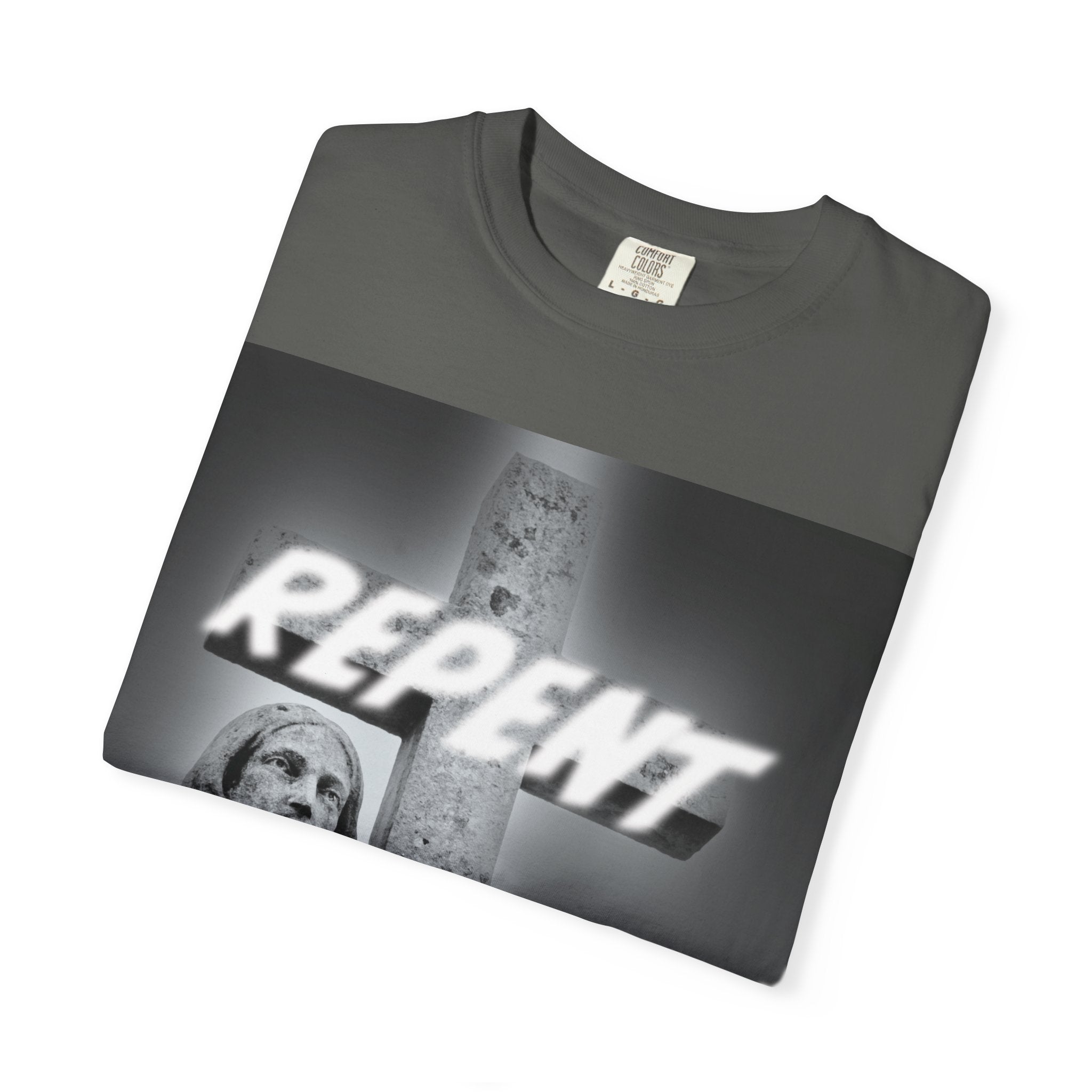 Repent T-Shirt — Christian Gospel Scripture Tee (Revelation 3:15-16)