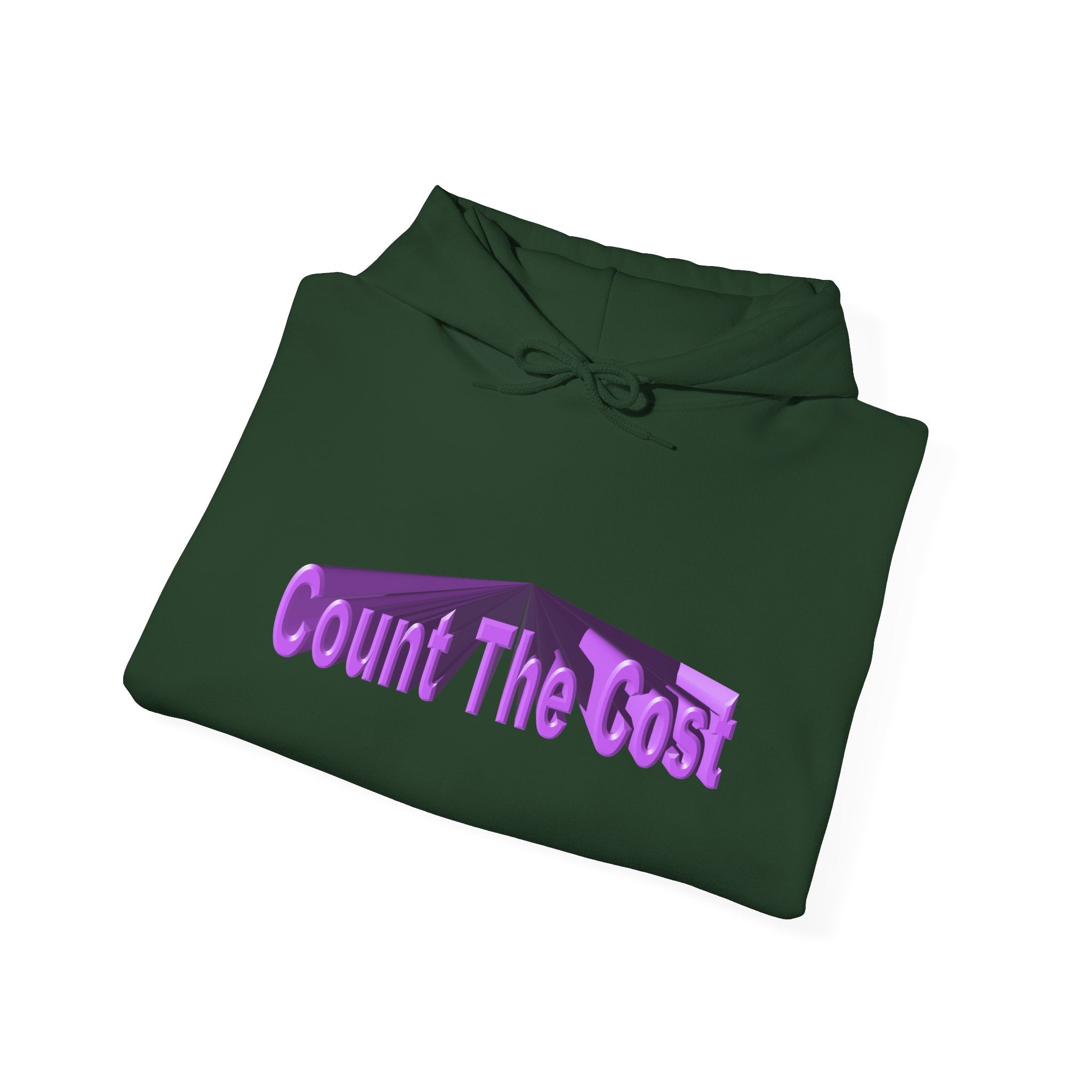 Count The Cost Hoodie — Christian Faith Quote Pullover (Matthew 10:32–33)