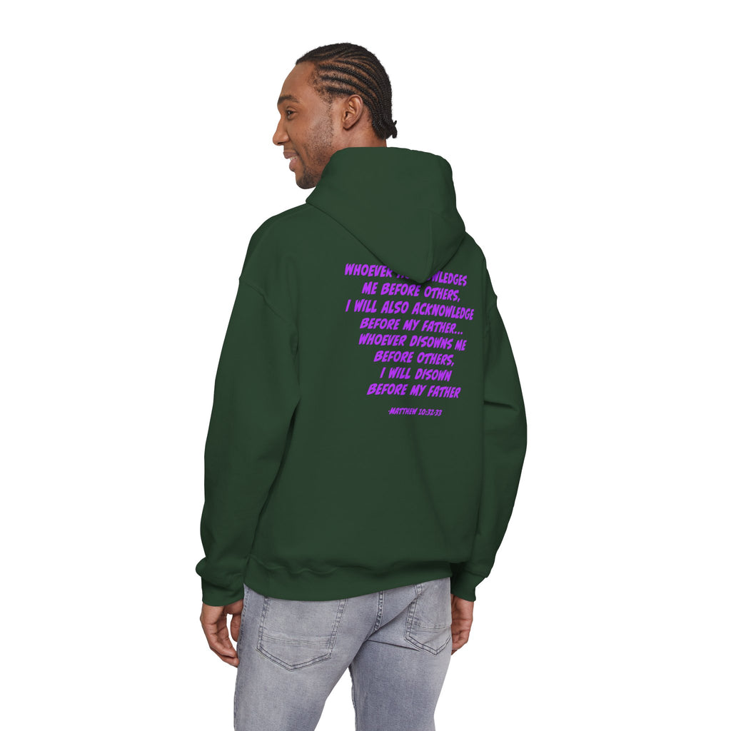 Count The Cost Hoodie — Christian Faith Quote Pullover (Matthew 10:32–33)