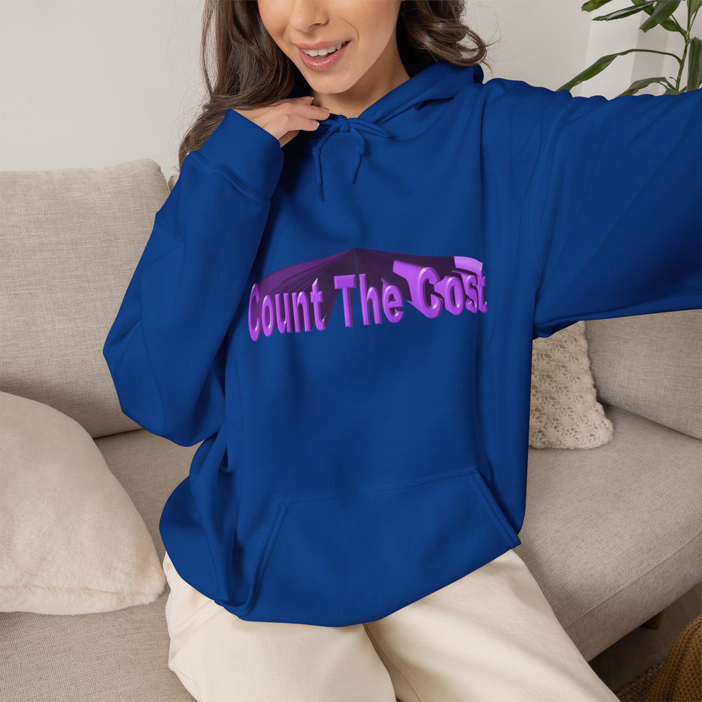 Count The Cost Hoodie — Christian Faith Quote Pullover (Matthew 10:32–33)