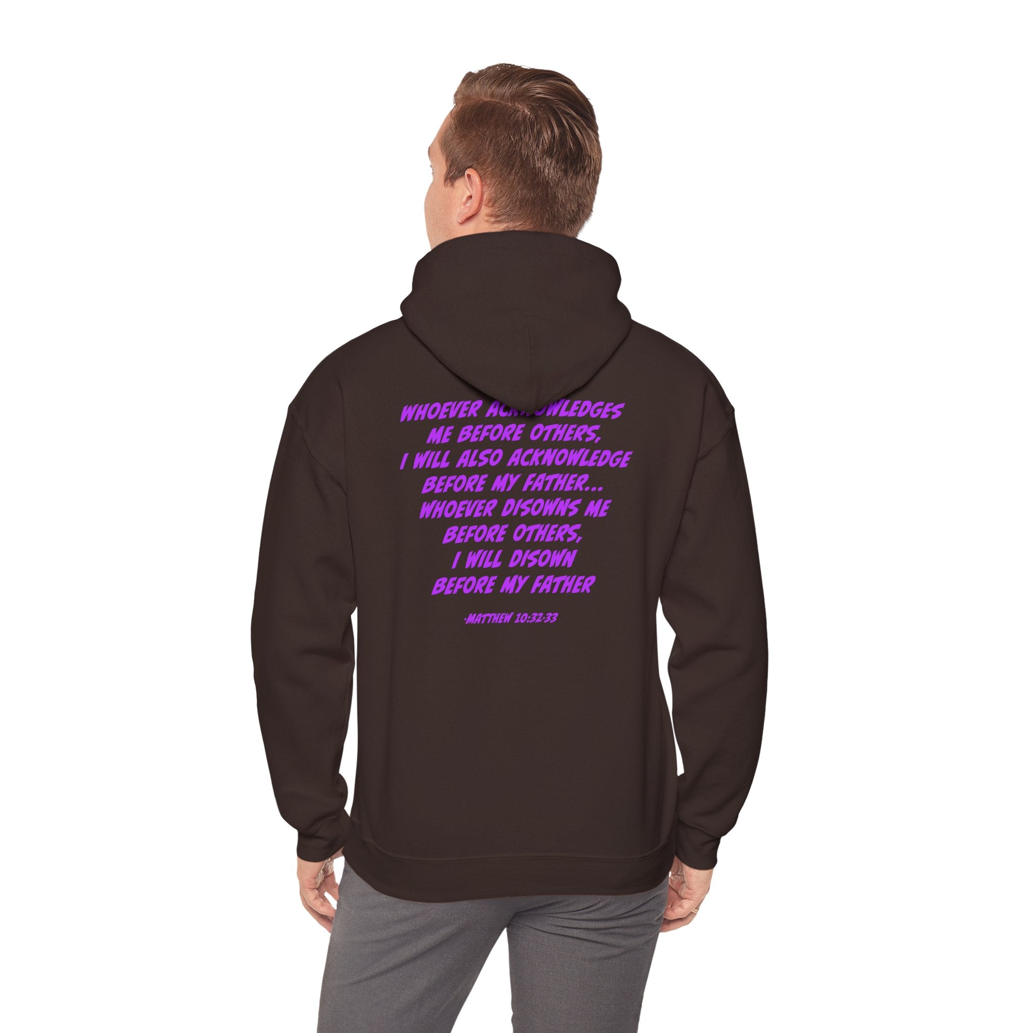 Count The Cost Hoodie — Christian Faith Quote Pullover (Matthew 10:32–33)