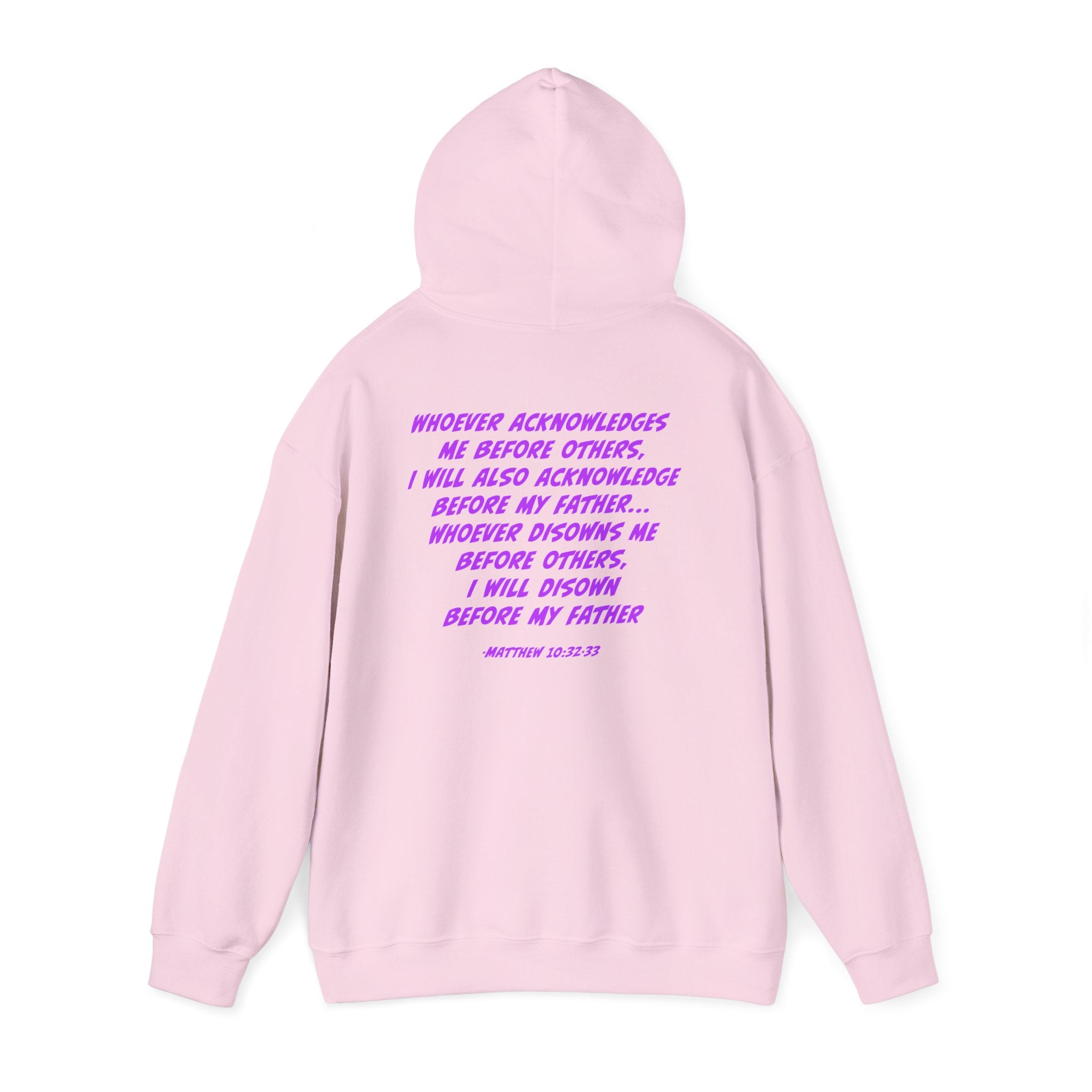 Count The Cost Hoodie — Christian Faith Quote Pullover (Matthew 10:32–33)